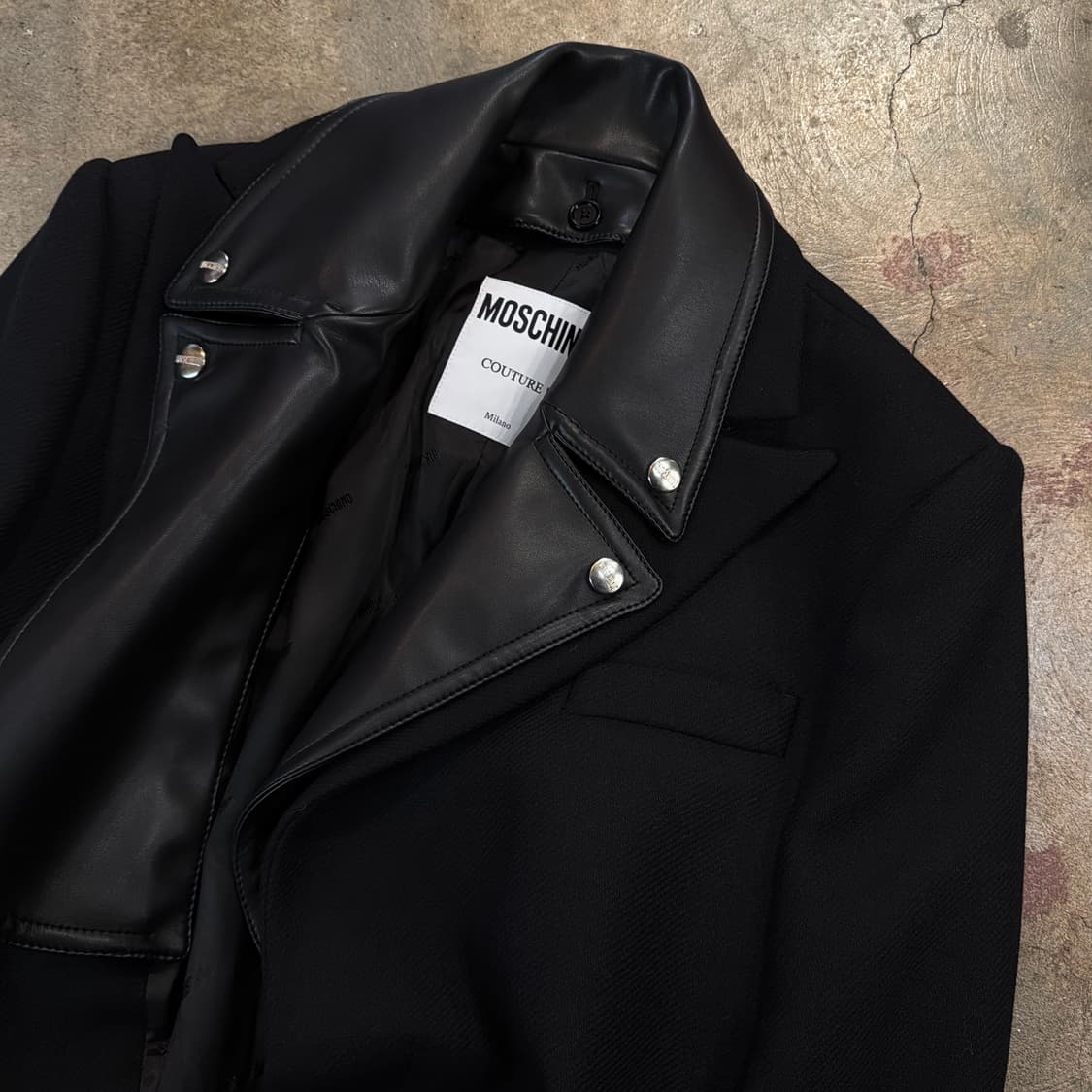 모스키노 23FW 바이커 코트 상품이미지6