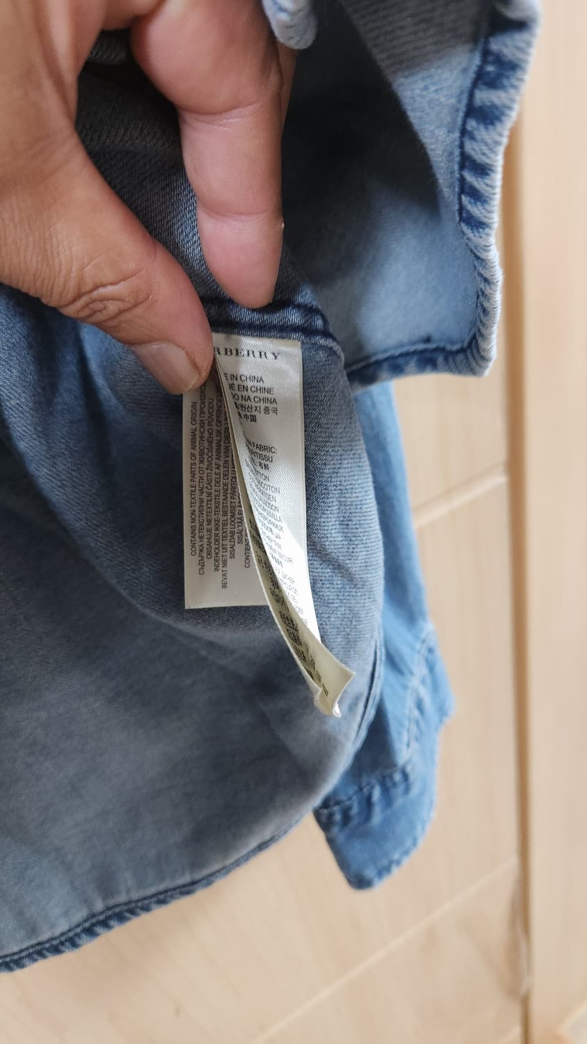 버버리 데님 셔츠 XL 110 상품이미지4