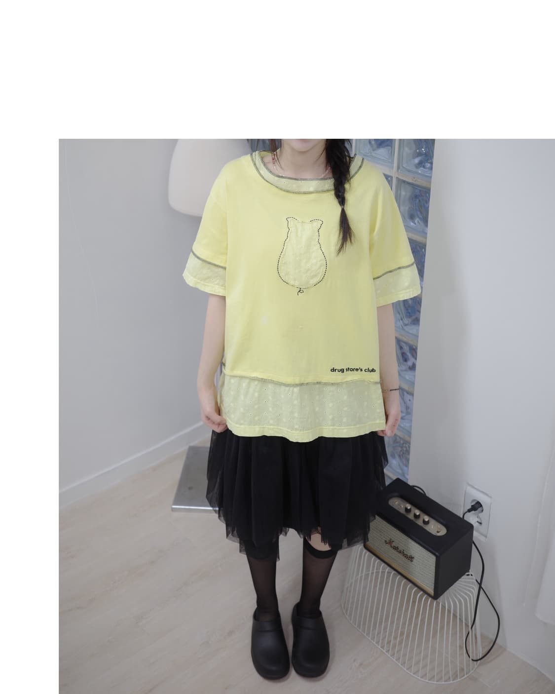 드럭스토어 DS club yellow pig t-shirt 상품이미지4