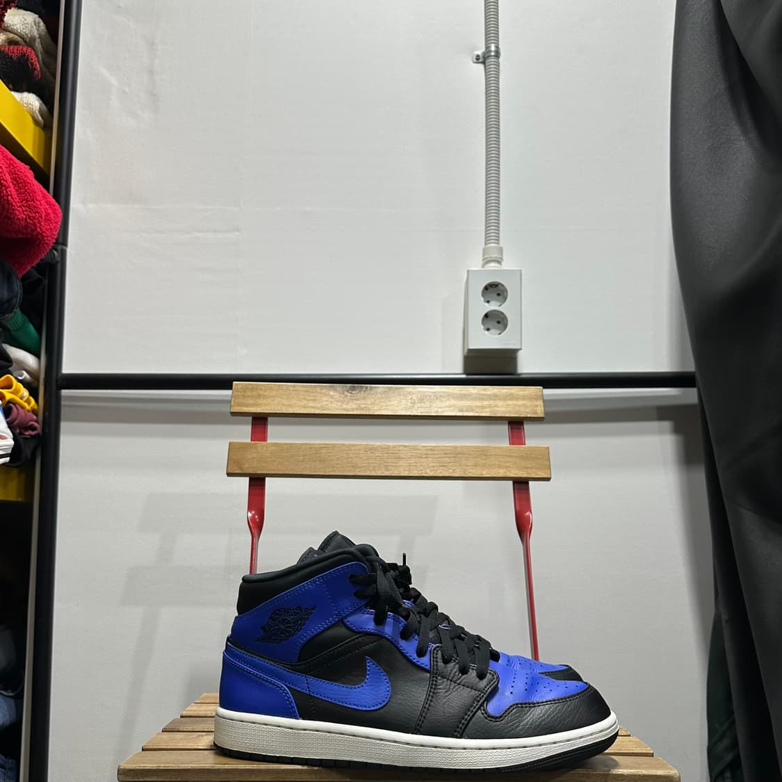 280) 나이키 운동화 남성 남자 신발 에어 조던1 미드 로얄 블루 상품이미지1