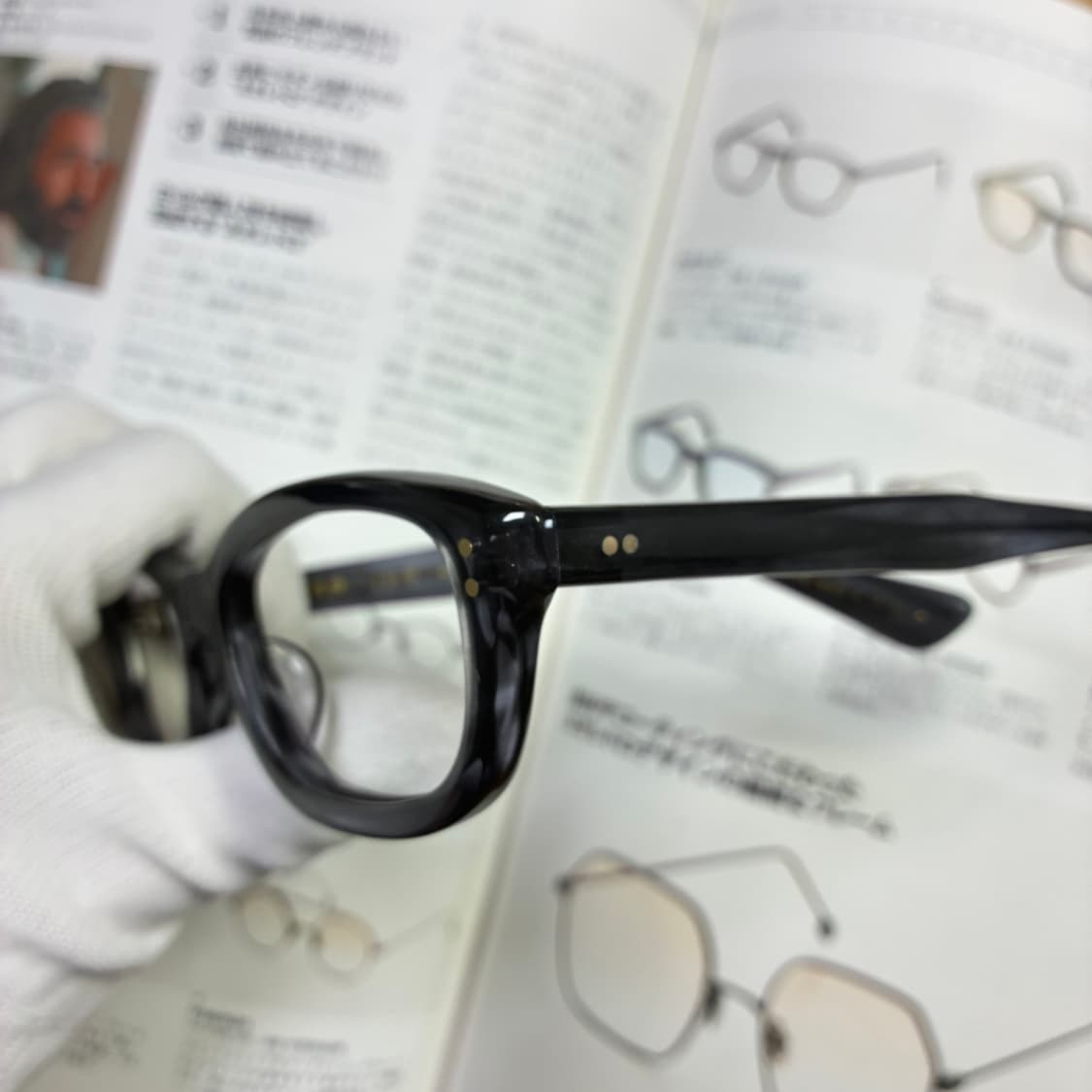 角矢甚治郎作 카도야 진지로 사쿠 일본 장인 셀룰로이드 뿔테 안경 상품이미지3