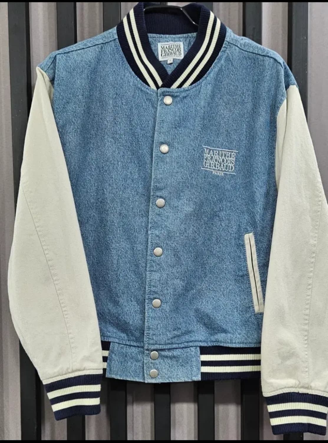 마리떼 프랑소와 데님 스타디움 바시티 자켓 S 상품이미지2