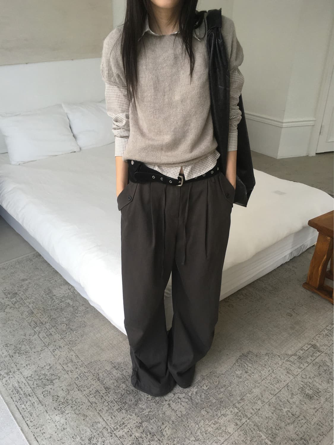 미엔느 mienne 포키 스웨이드 벨트백 상품이미지7