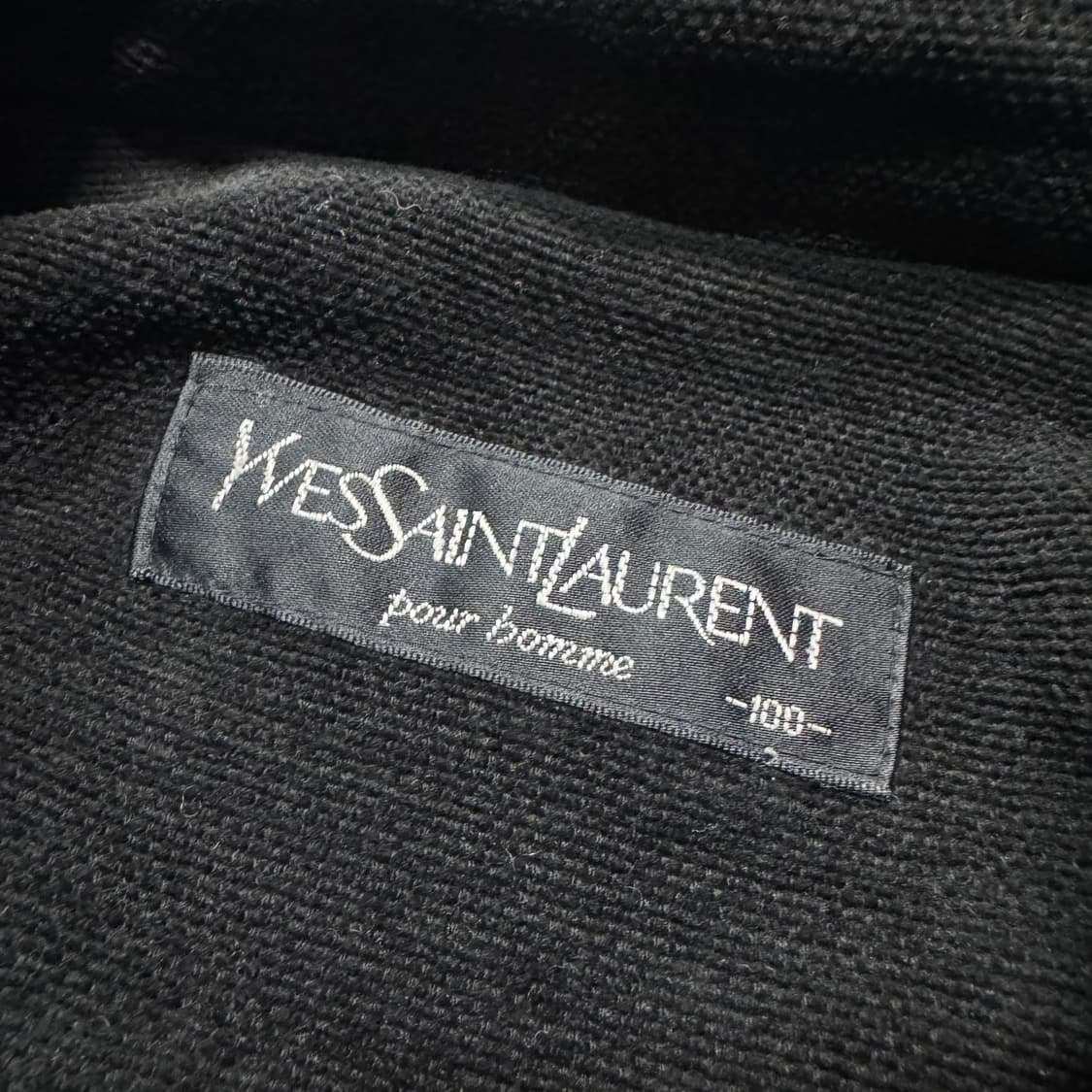Name : 입생로랑 YSL 시그니처로고 모직 블루종 자켓 :)  상품이미지4