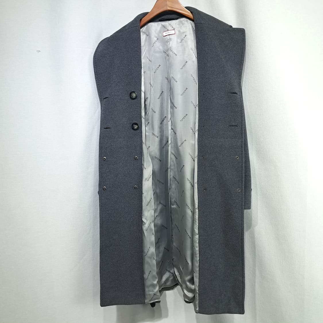 CL082 M MAX&Co. 막스마라 패션 그룹 클래식 싱글 그레이 코 상품이미지4