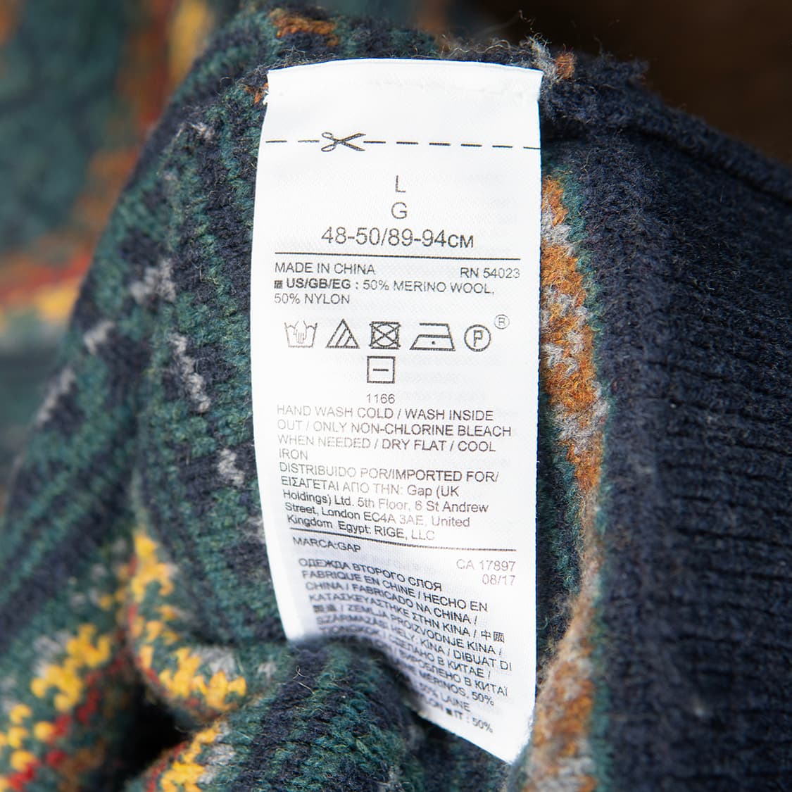 [103] GAP 갭 메리노 울 스트라이프 니트 MT-1523  상품이미지5