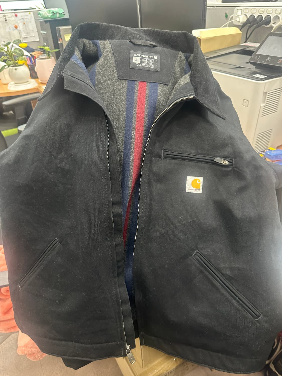 칼하트 디트로이트 자켓 103828 블랙 XL 상품이미지1