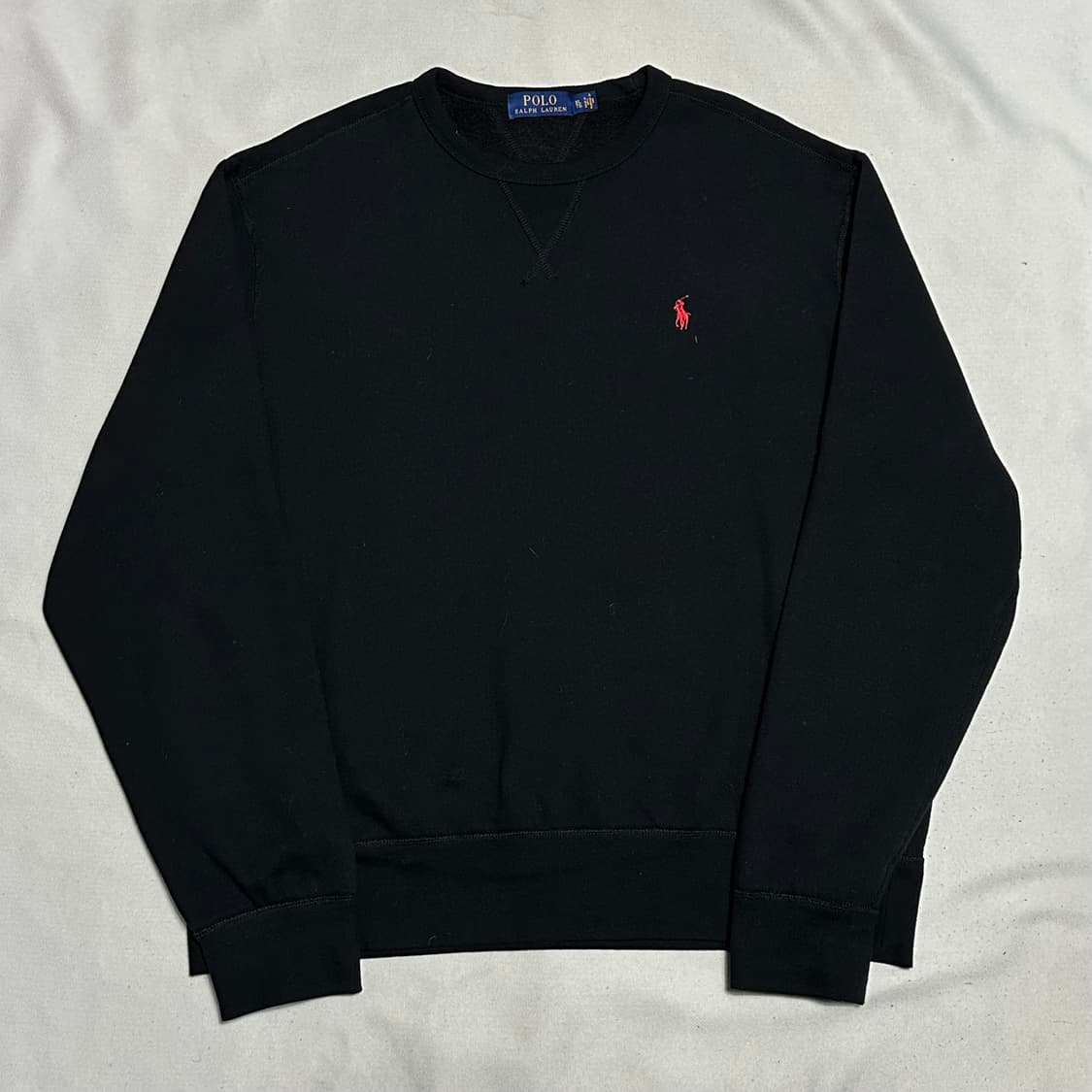 XL 폴로랄프로렌 블랙 기모 맨투맨 상품이미지2