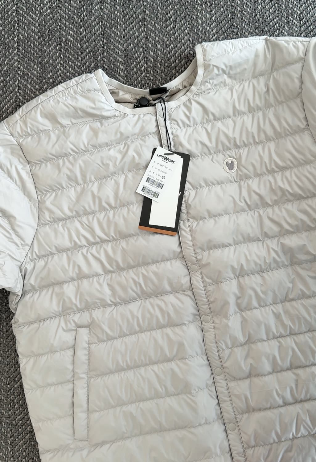 언박싱 제품🔥 라이프워크 lite 버튼 다운 경량 패딩 점퍼 (XL) 상품이미지1
