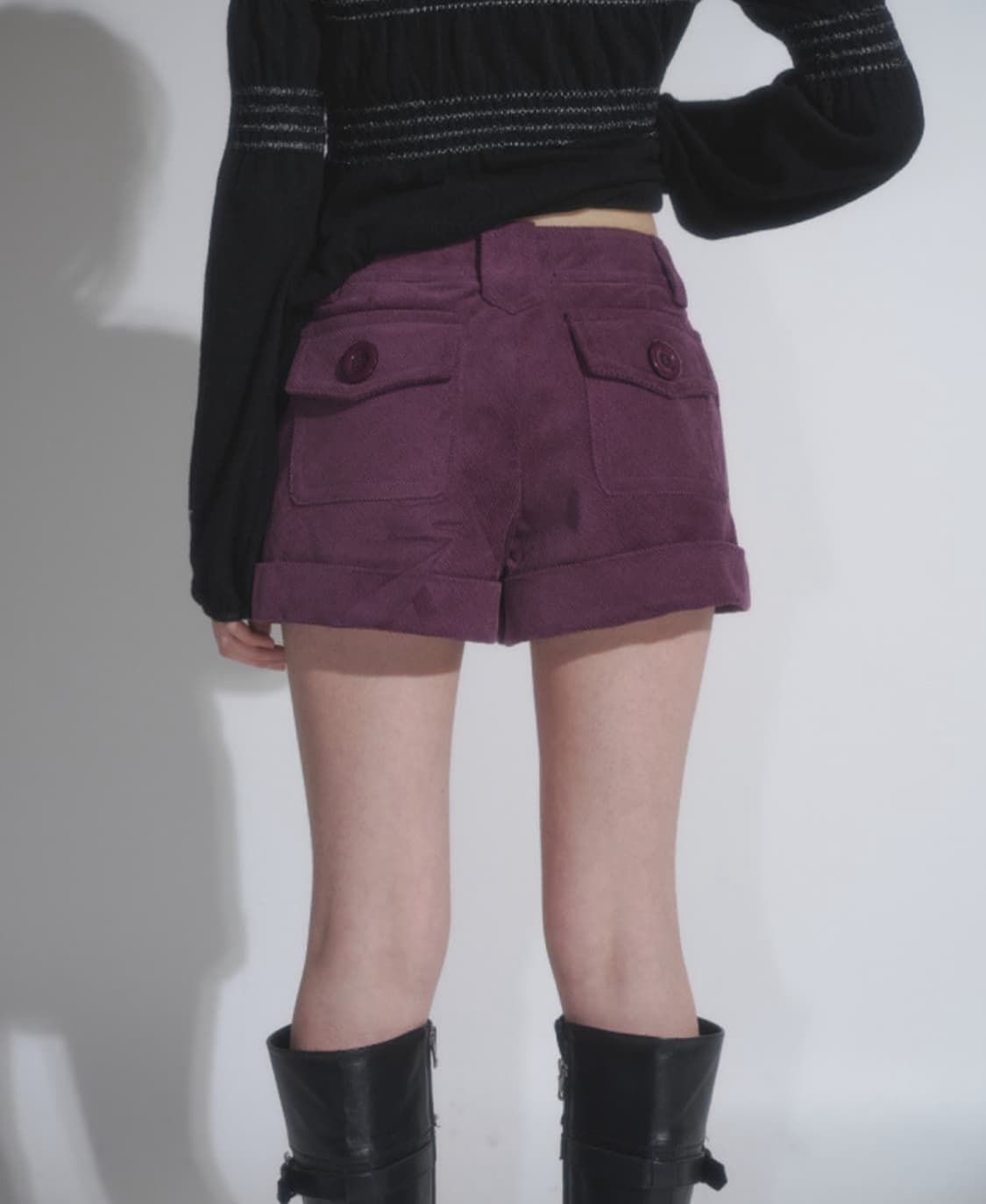 애즈온 코듀로이 숏팬츠 상품이미지2