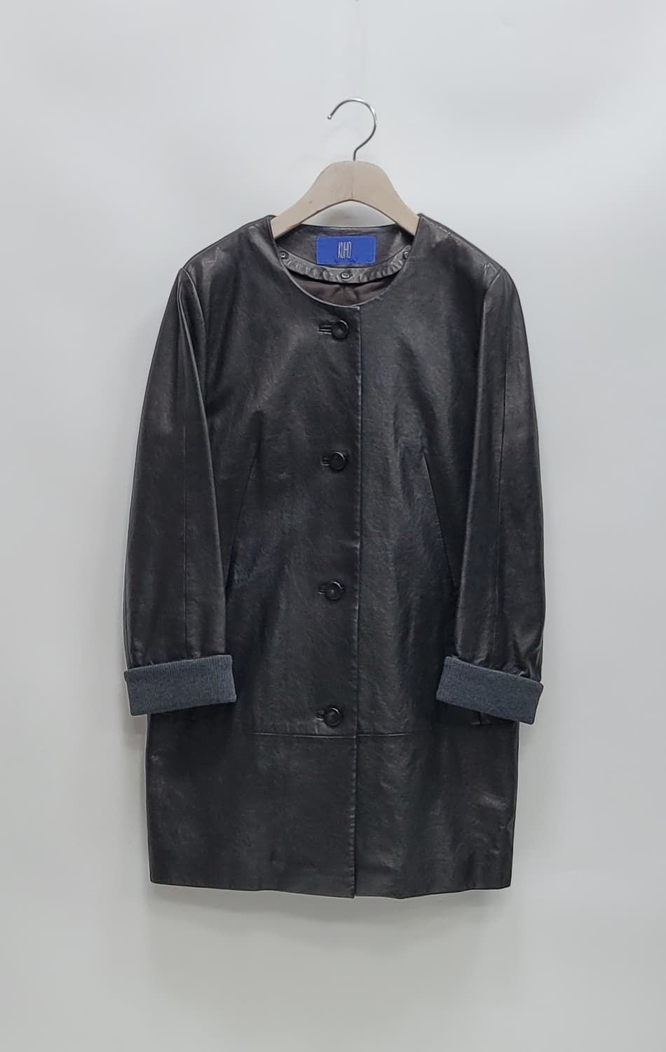 KUHO 구호 양가죽 롱자켓 레더 코트 / 여 85-94-160 
 상품이미지1