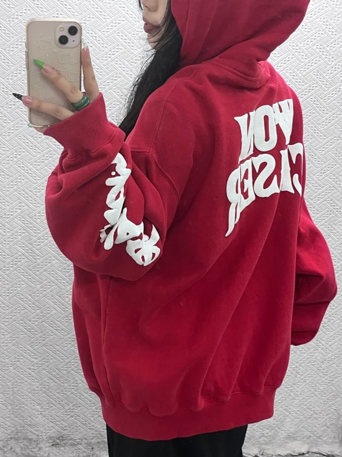 원체이서 빈티지 스트릿 레트로 고딕 기모 후드티 3 C08936 상품이미지1