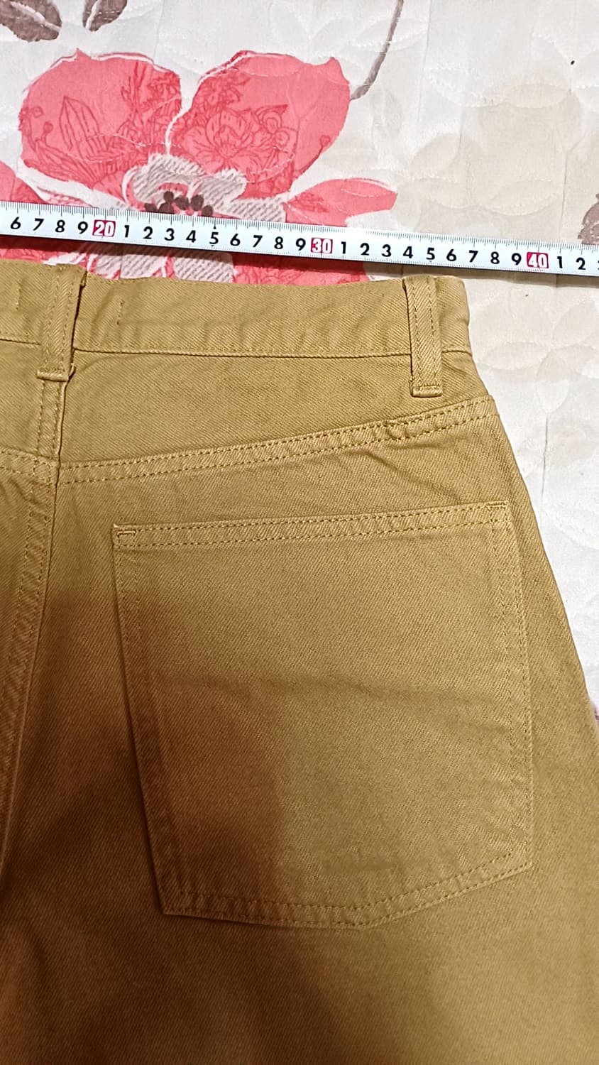 유니클로 미사용 와이드데님팬츠 실측28인치 기장104 상품이미지8