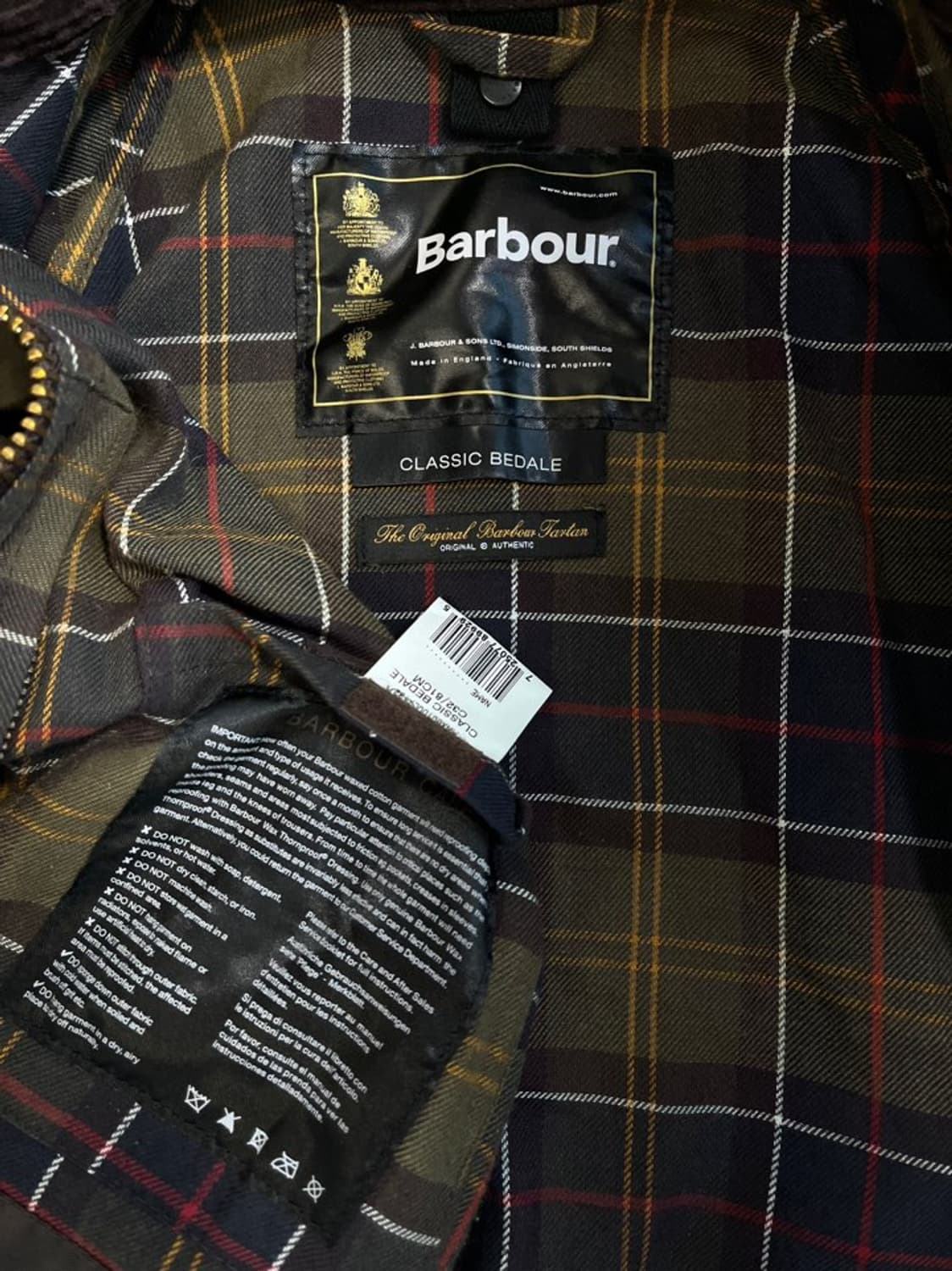 바버 비데일 왁싱 자켓/#3121 상품이미지5