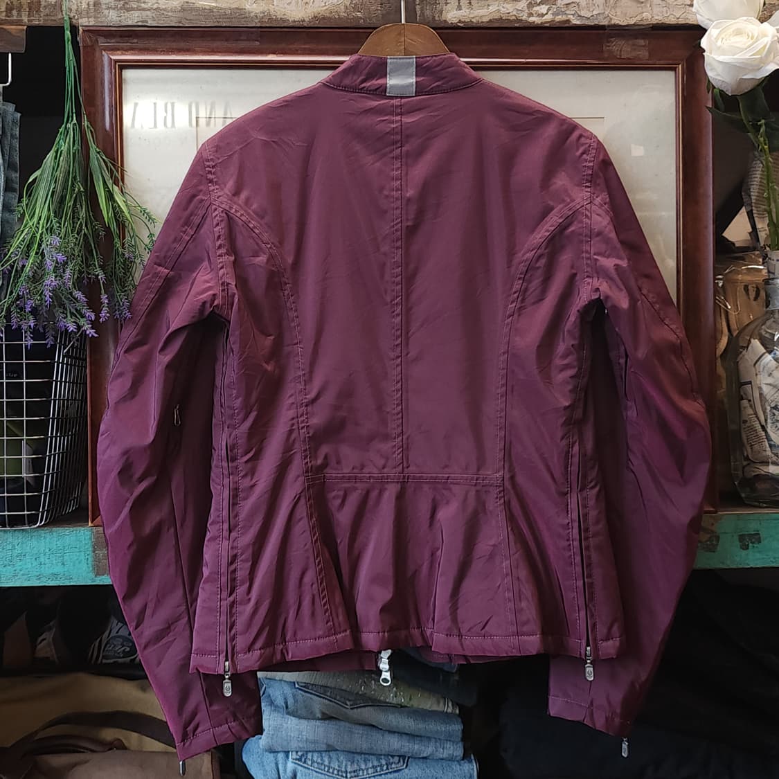 벨스타프 라이더 자켓 핑크 나일론 바이커 자켓 42 상품이미지2