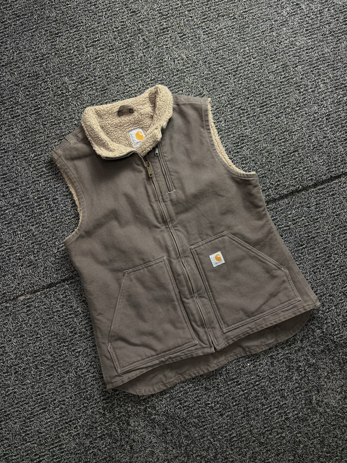 칼하트 모크넥 쉐르파 워시드 캔버스 덕 베스트 2522 상품이미지1