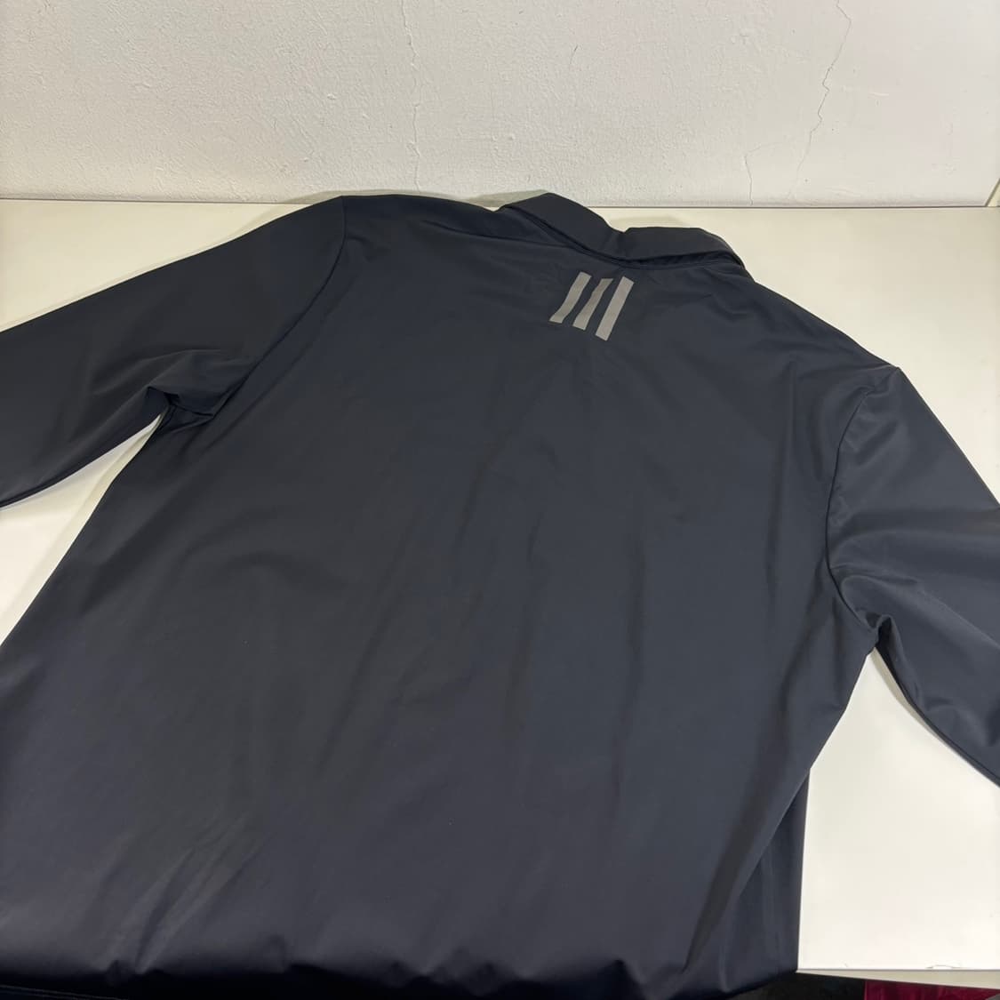 XL 105 아디다스골프 블랙 기본로고 나일론 골프 긴팔카라티 상품이미지2