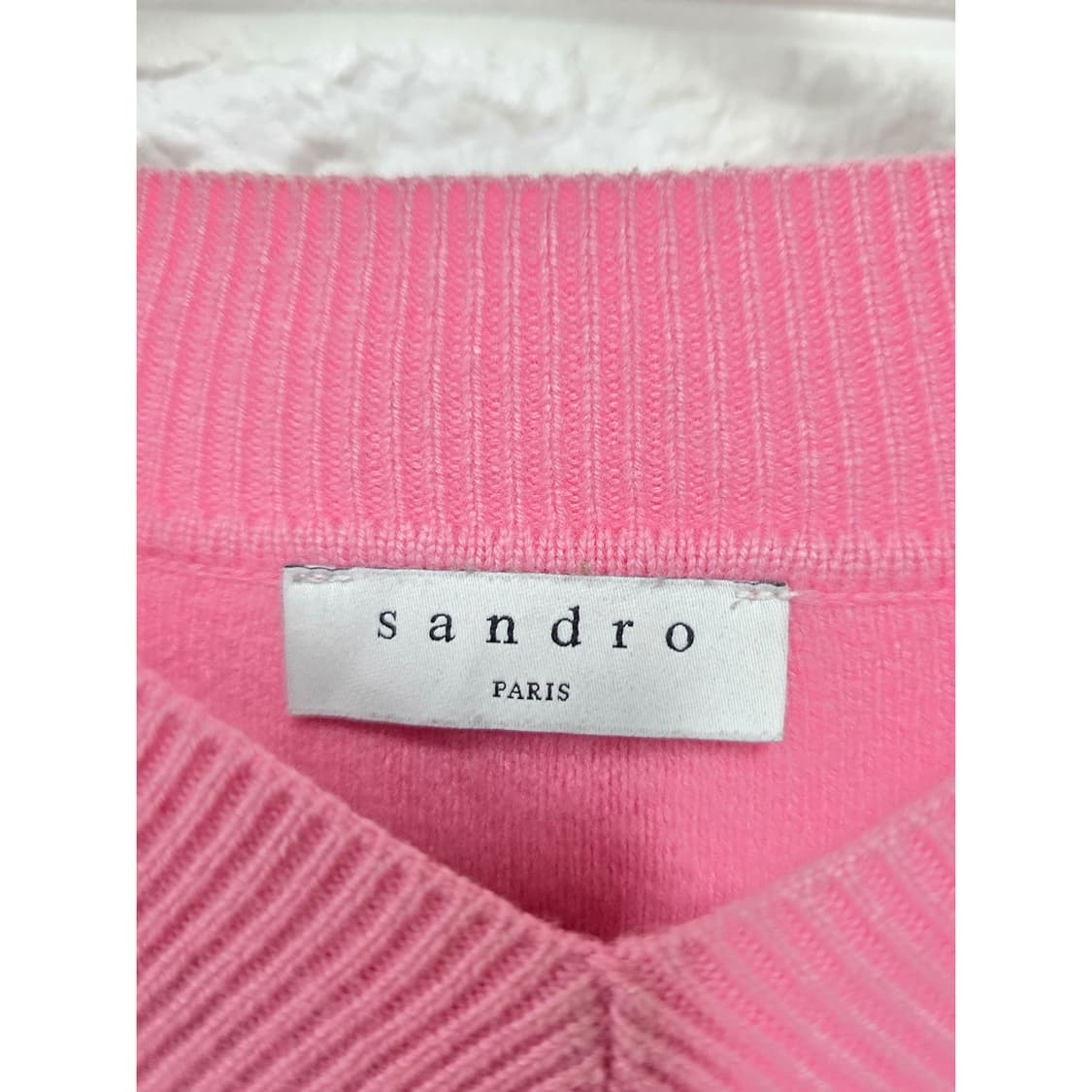 택포// 산드로 Sandro 핑크 V넥 니트 L 상품이미지2