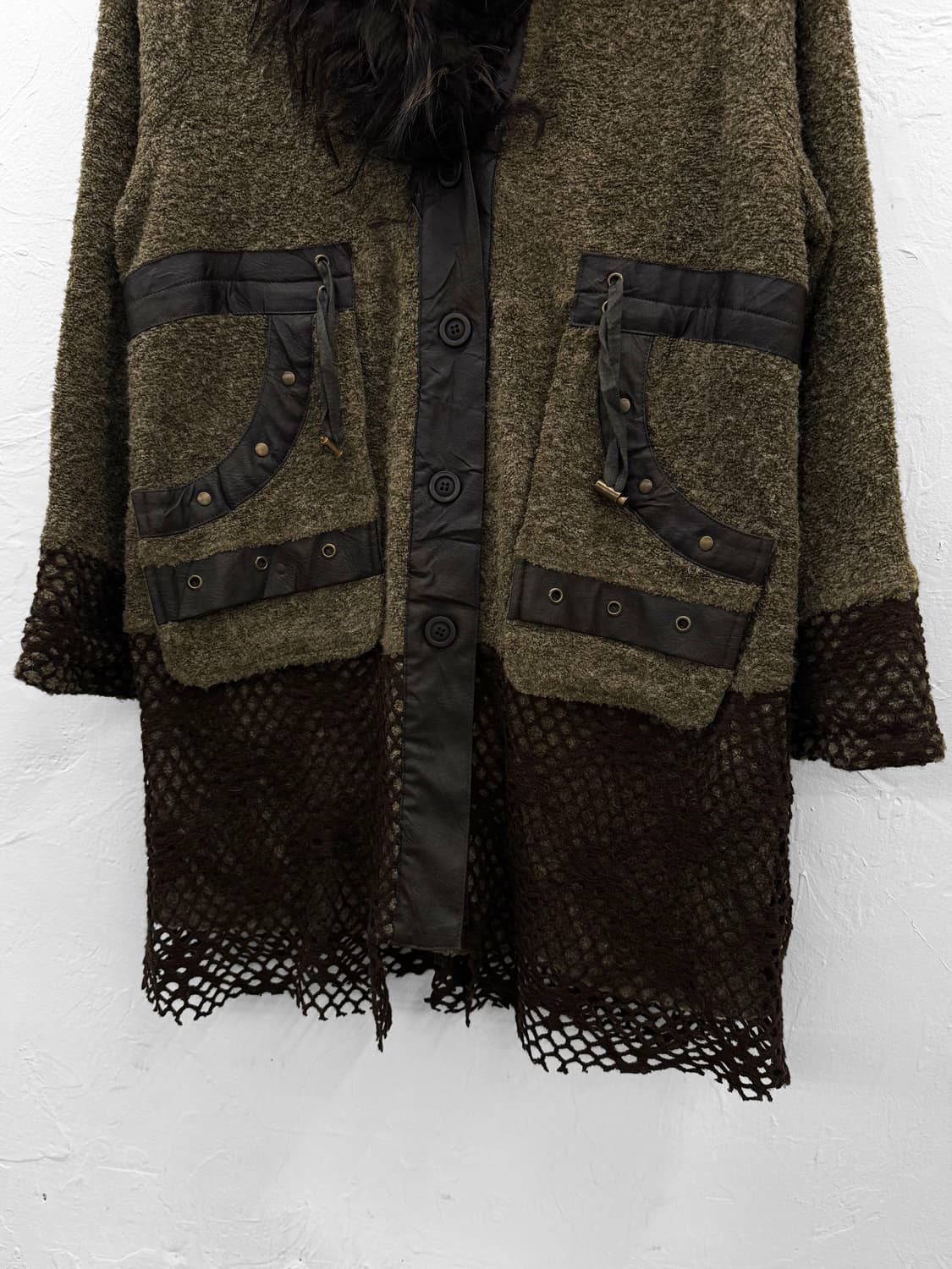 takuya 믹스드 코트 가디건 상품이미지3