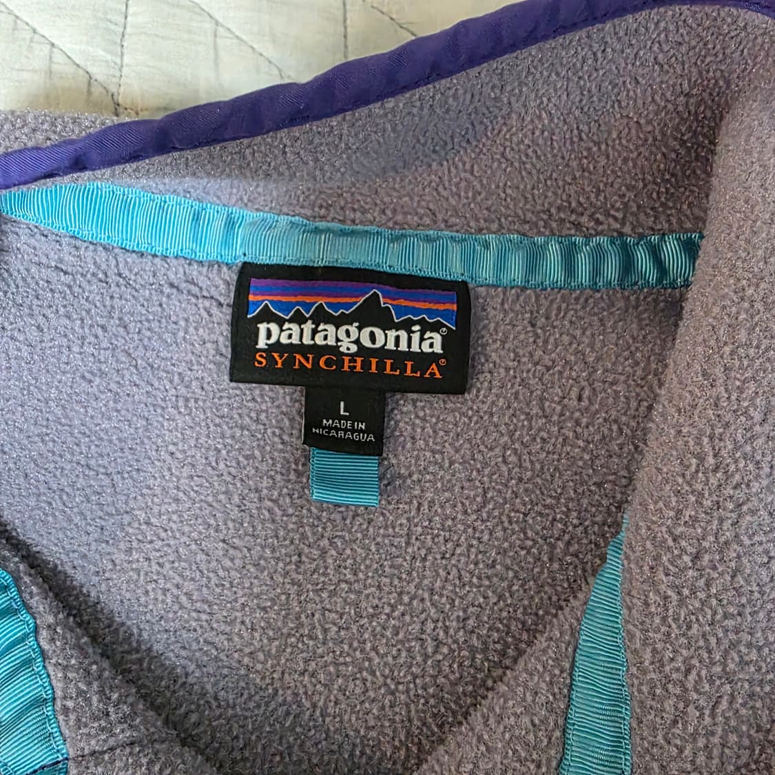 [W/L] 빈티지 파타고니아 신칠라 플리스 스냅 풀오버 퍼플 상품이미지5