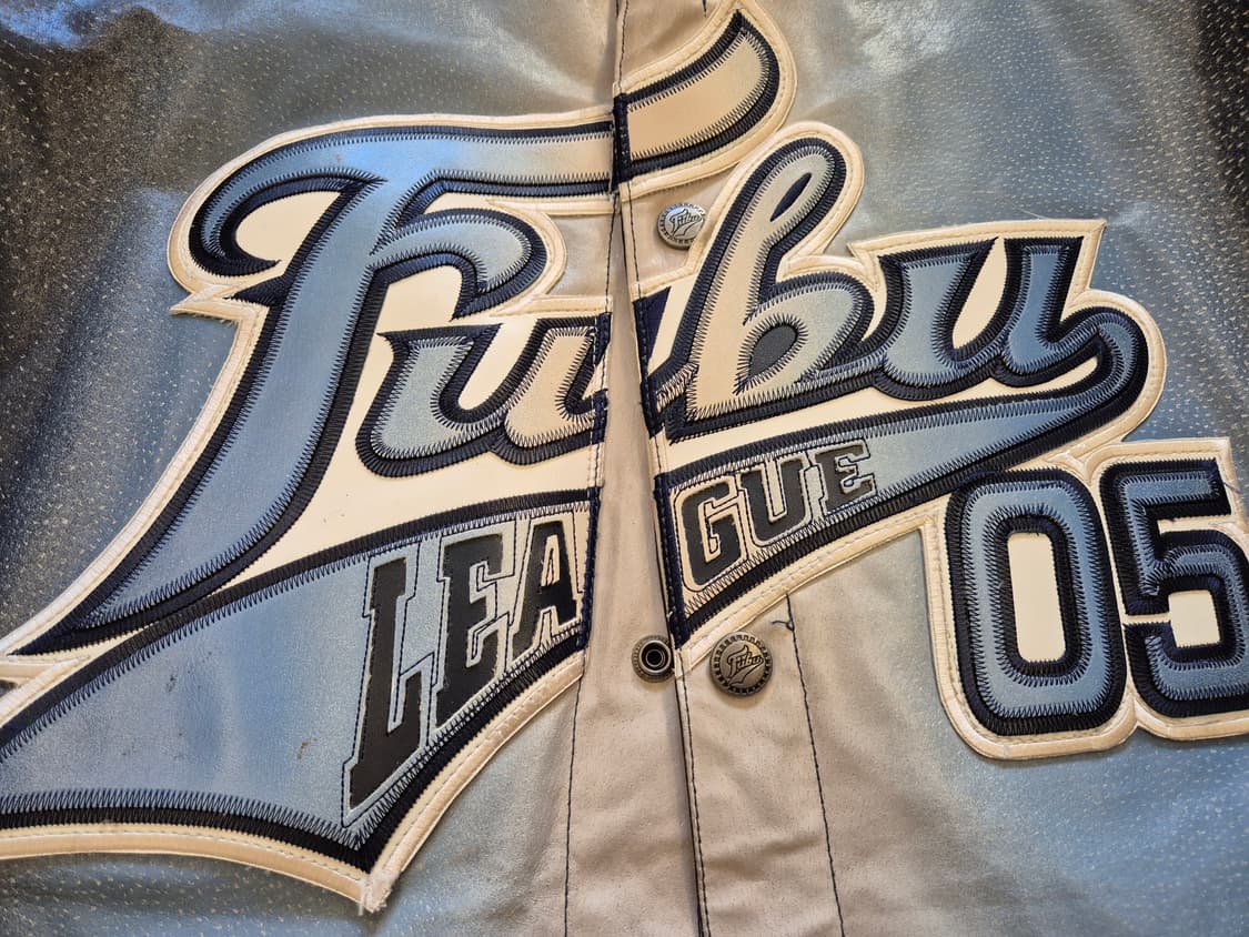 90s FUBU 레더 베이스볼 자켓 상품이미지4