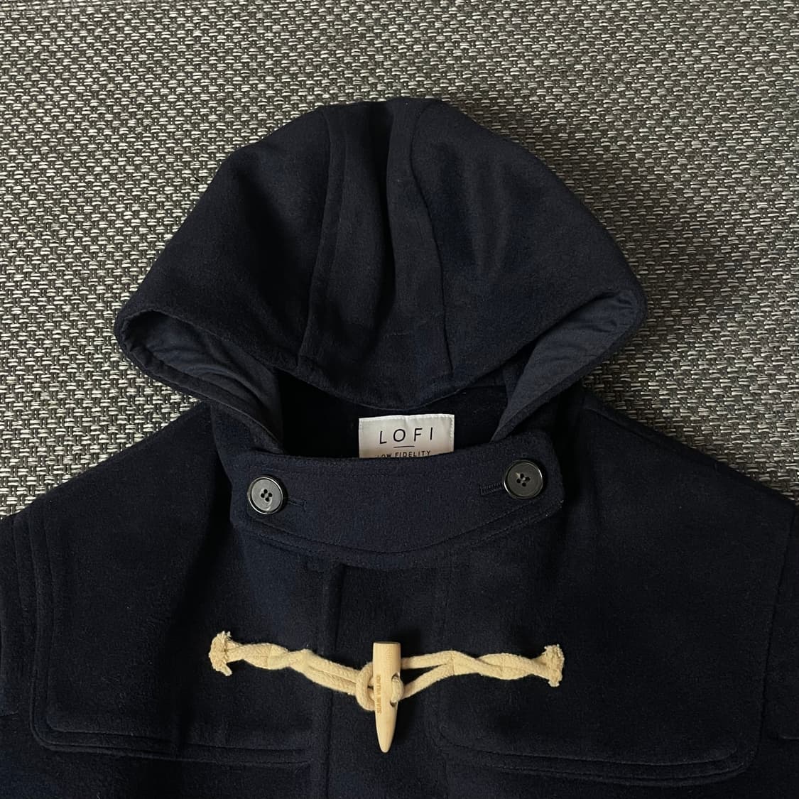 로파이 네이비 떡볶이 더플코트 L 상품이미지4