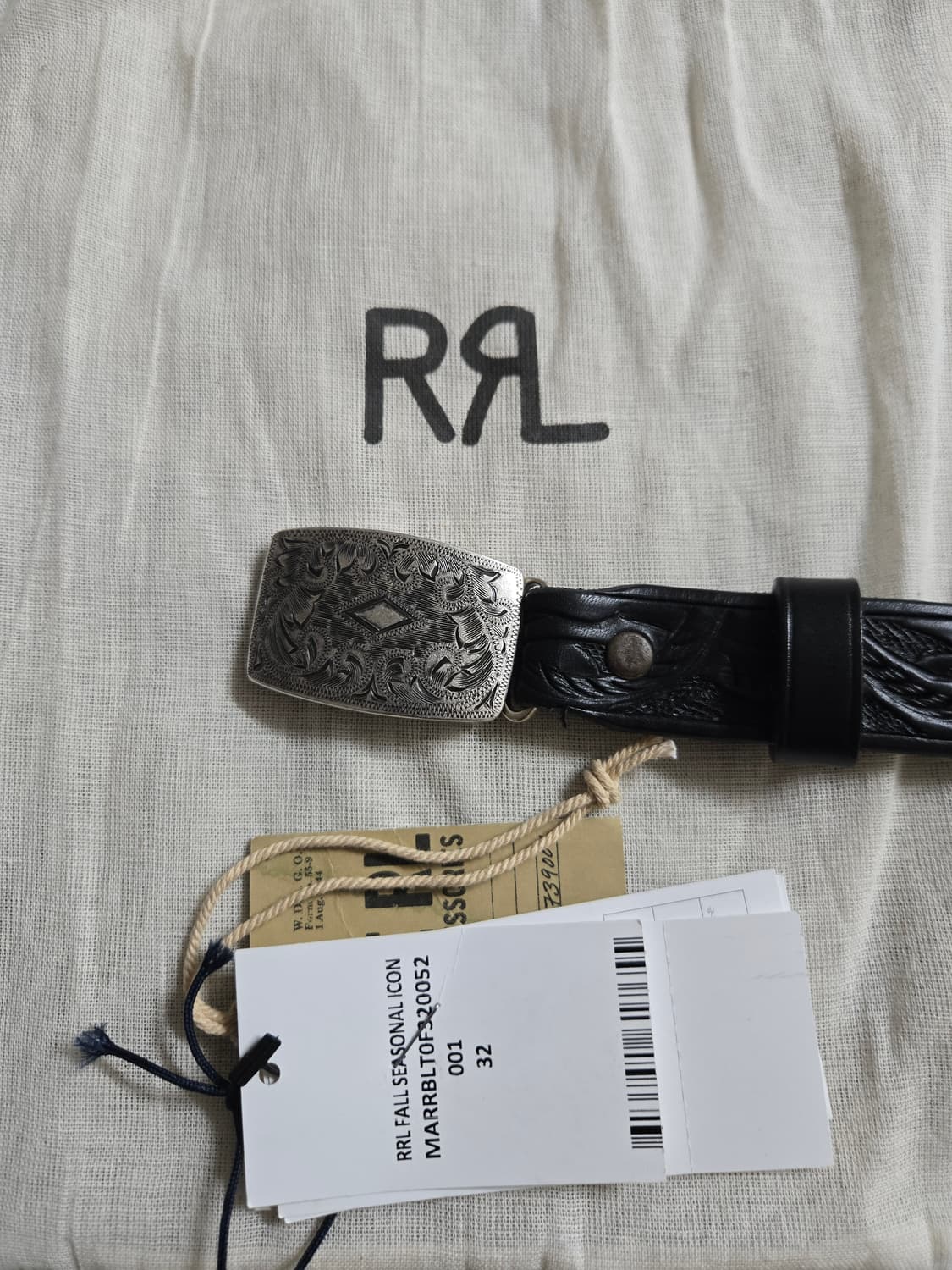 RRL 핸드툴 레더벨트 상품이미지1