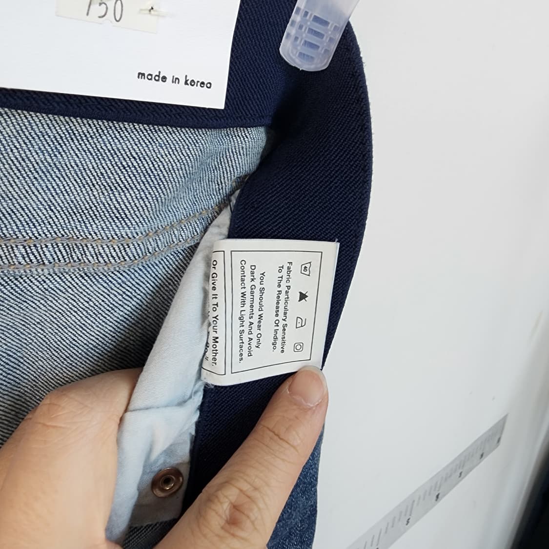 바닐라 J 워싱 데님 일자 팬츠 상품이미지7