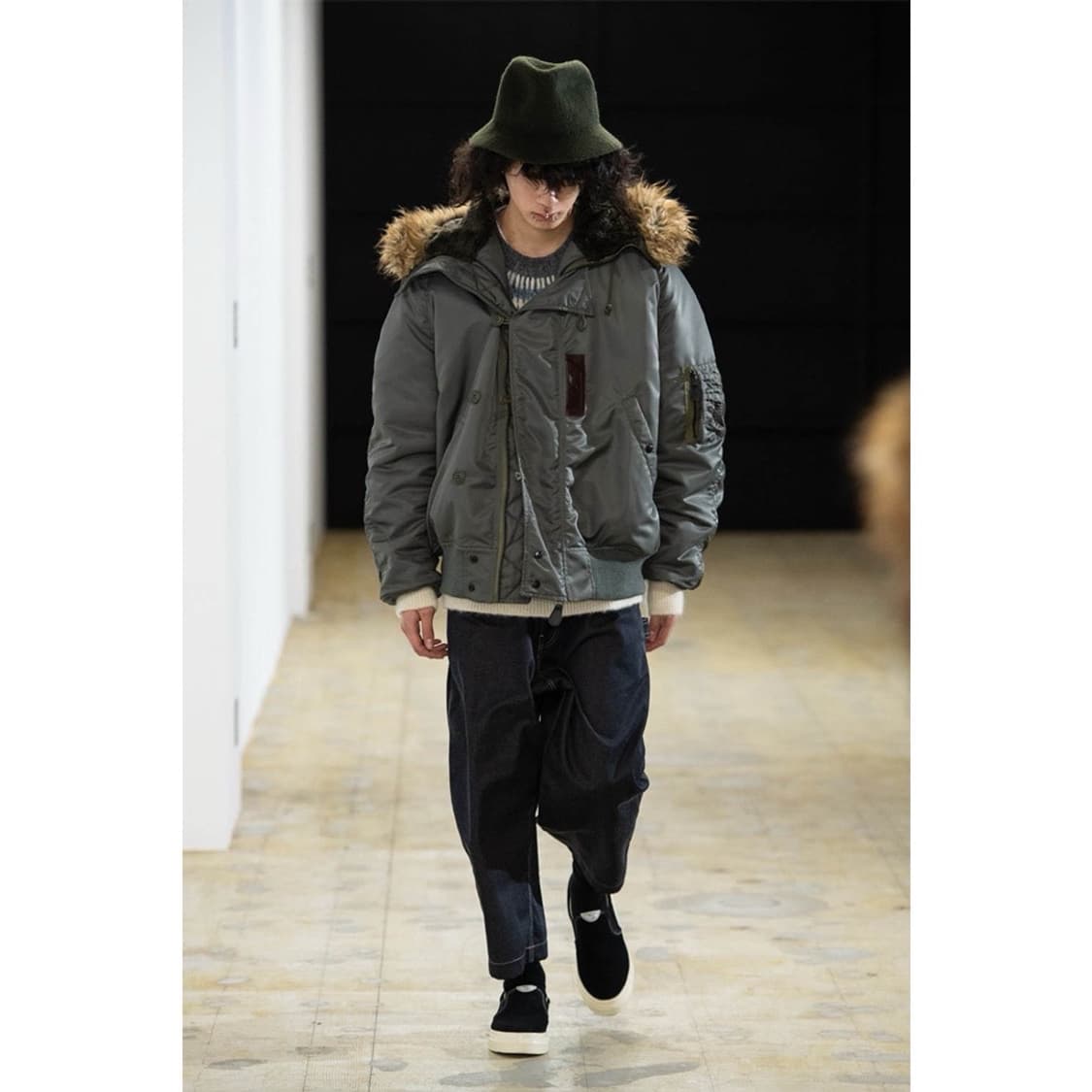 준야와타나베 맨 21aw 니트 도킹 N2B 봄버 자켓 상품이미지5