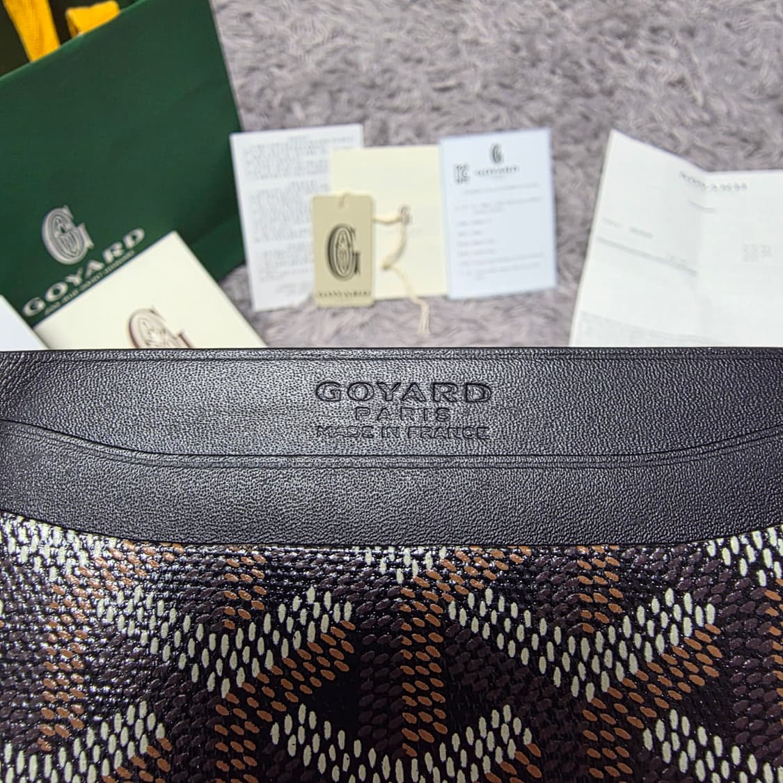 {클로젯}[풀구성+인보이스]고야드 생쉴피스 블랙 카드지갑 상품이미지4