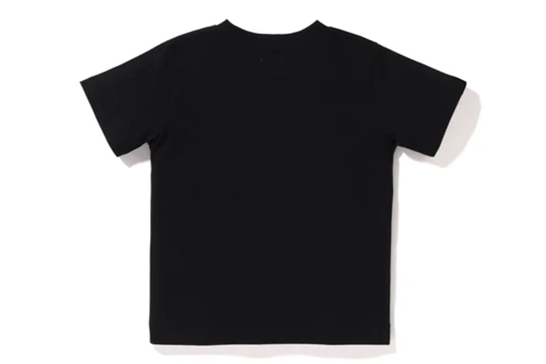 [160] 베이프 ABC 블루카모 마일로 인 샤크 반팔티 블랙 키즈 상품이미지2