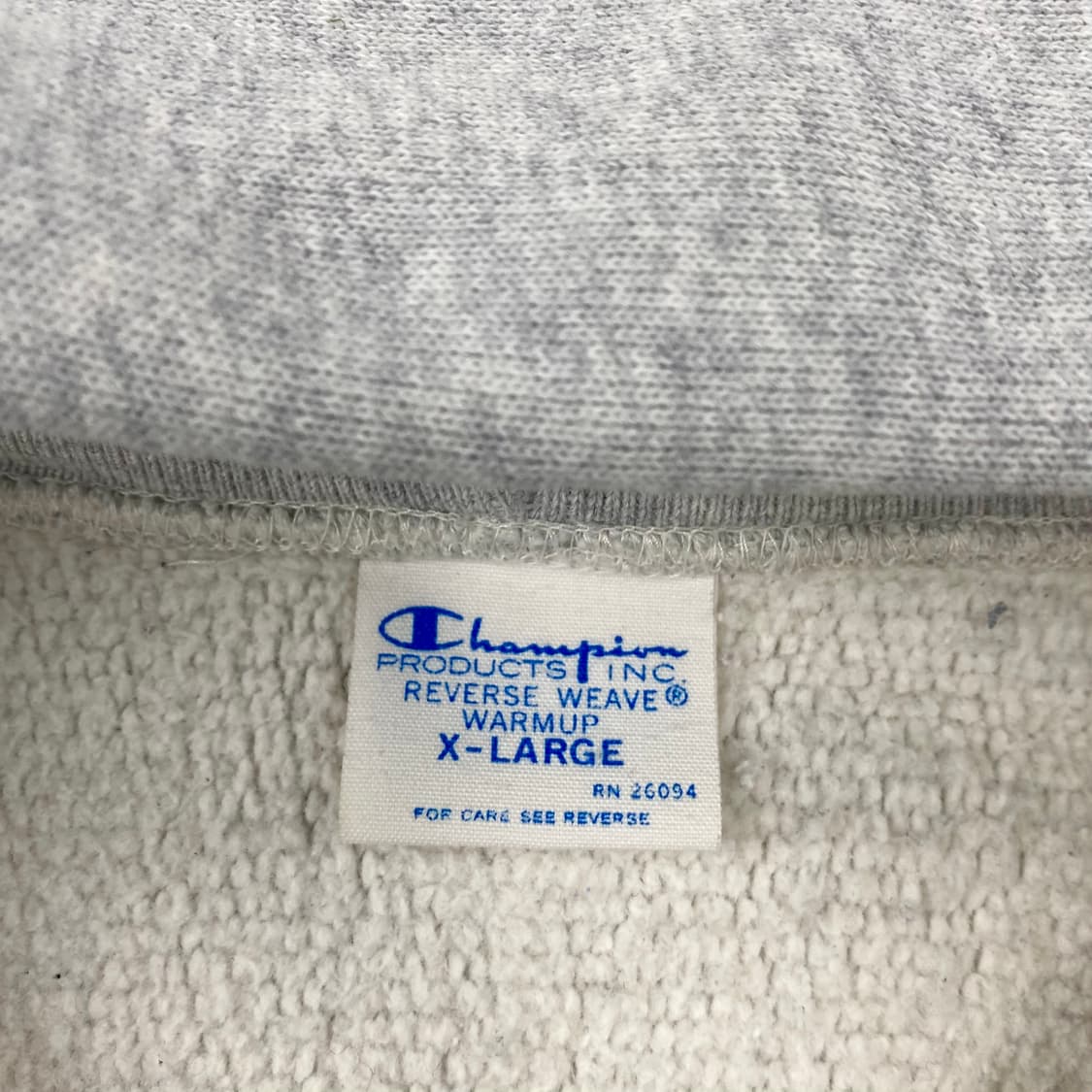 챔피언 리버스위브 블루 탭 그레이 후드 집업 (100) 상품이미지5