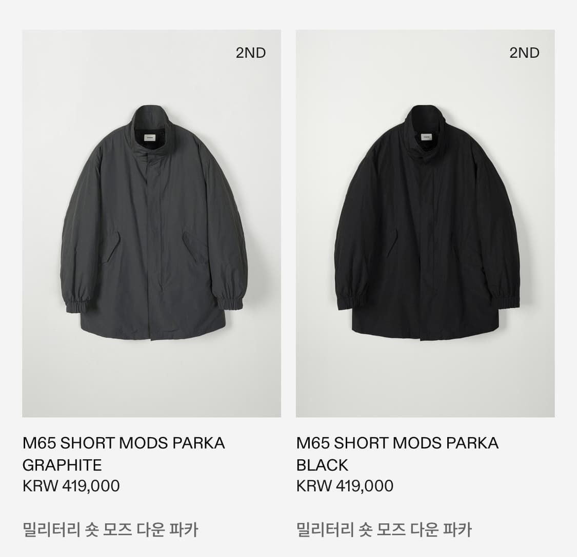 인더로우 M65 FIELD MODS PARKA 내피 3사이즈 상품이미지5