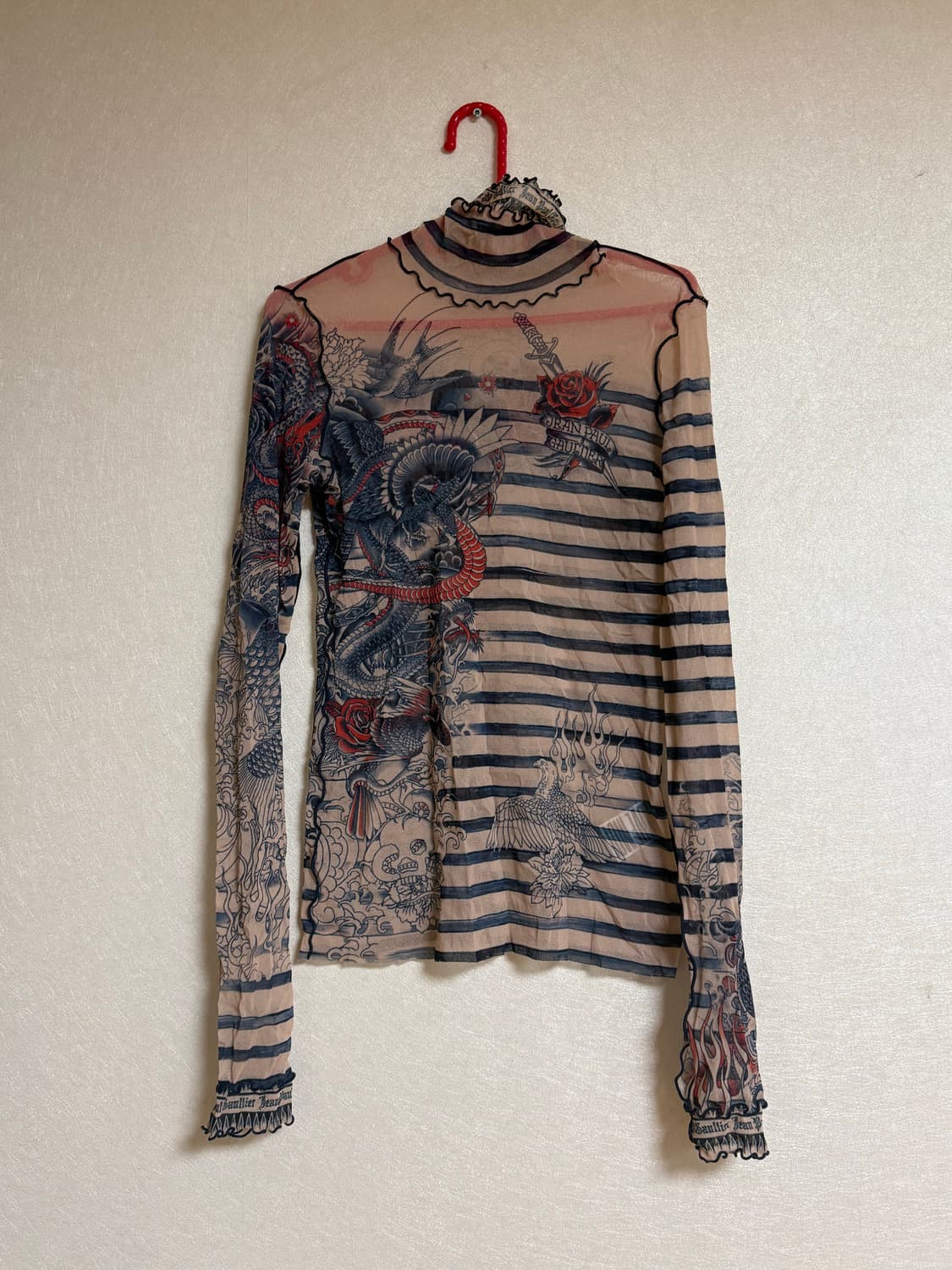 장폴고티에 타투 메쉬 롱슬리브 23-24시즌 상품이미지1