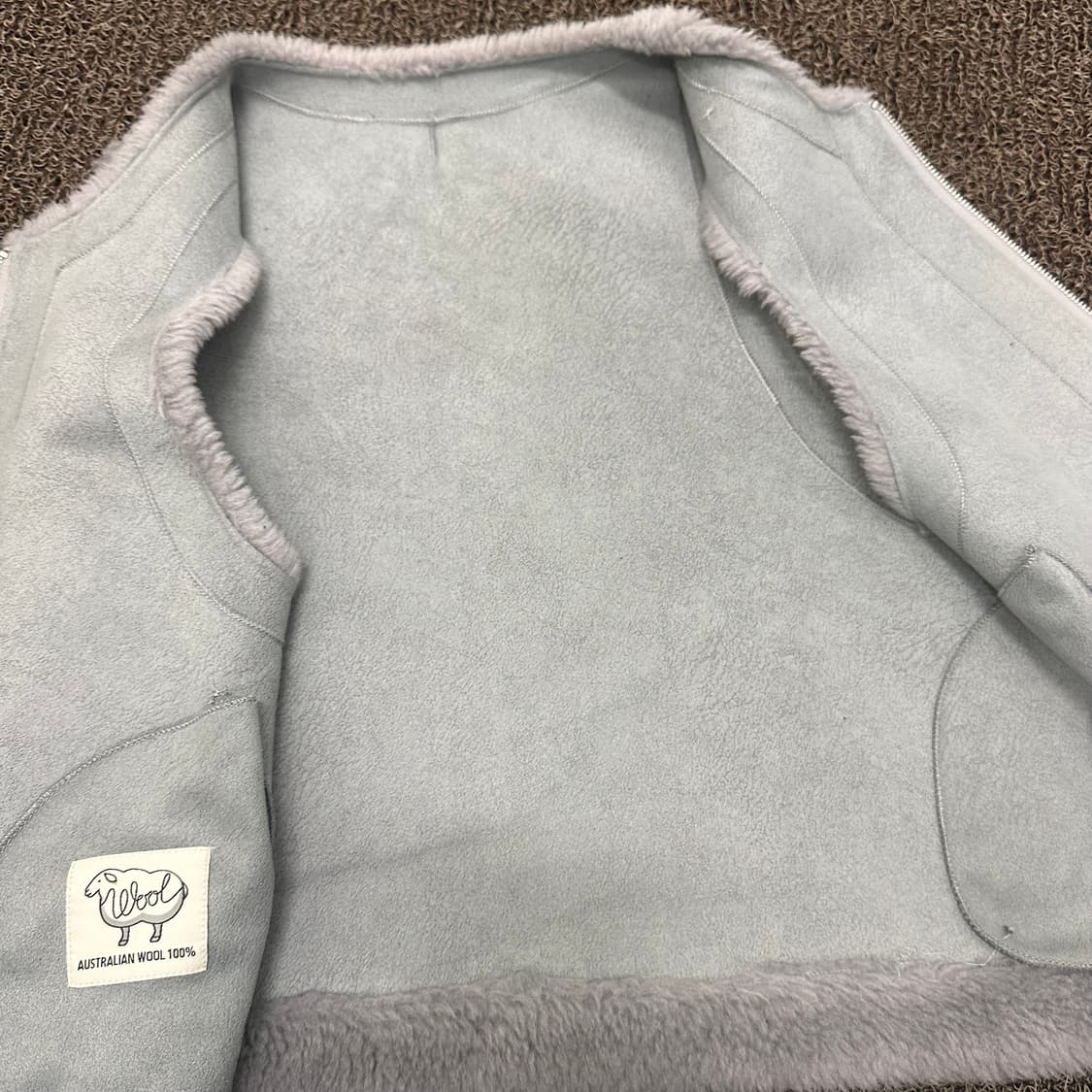 리오벨 여성 양모 양털 조끼 베스트 그레이 상품이미지7