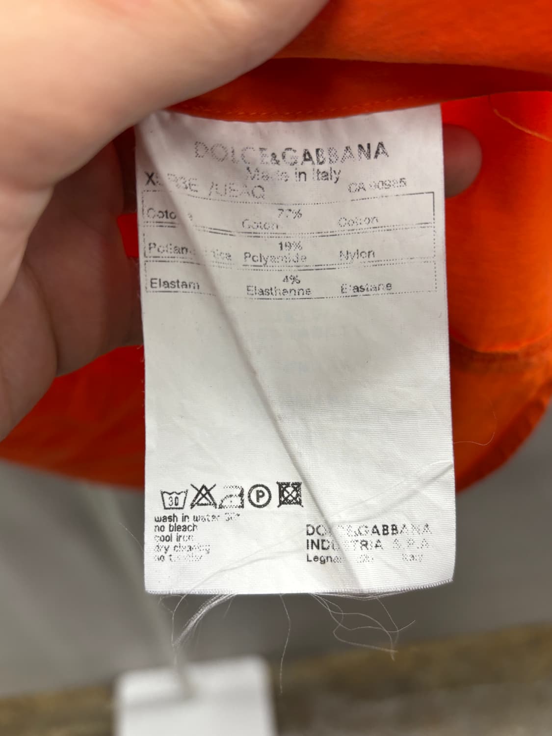 돌체앤가바나 오렌지 셔츠 상품이미지5