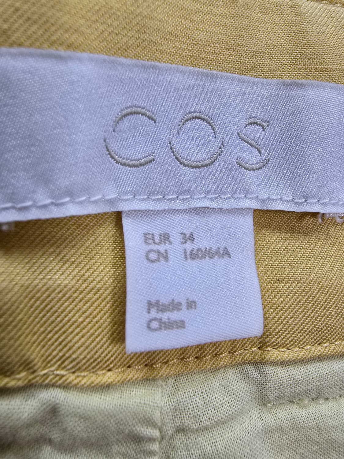 COS 코스 연노랑 여성 바지 (1651) 상품이미지3