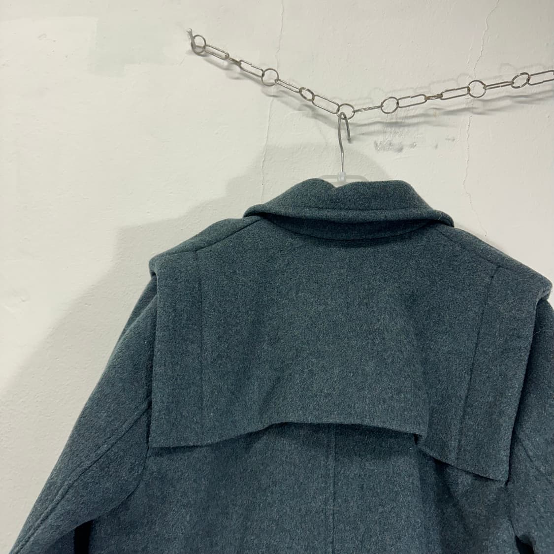 우먼M-L 스튜디오톰보이 청록 더블코트 상품이미지6