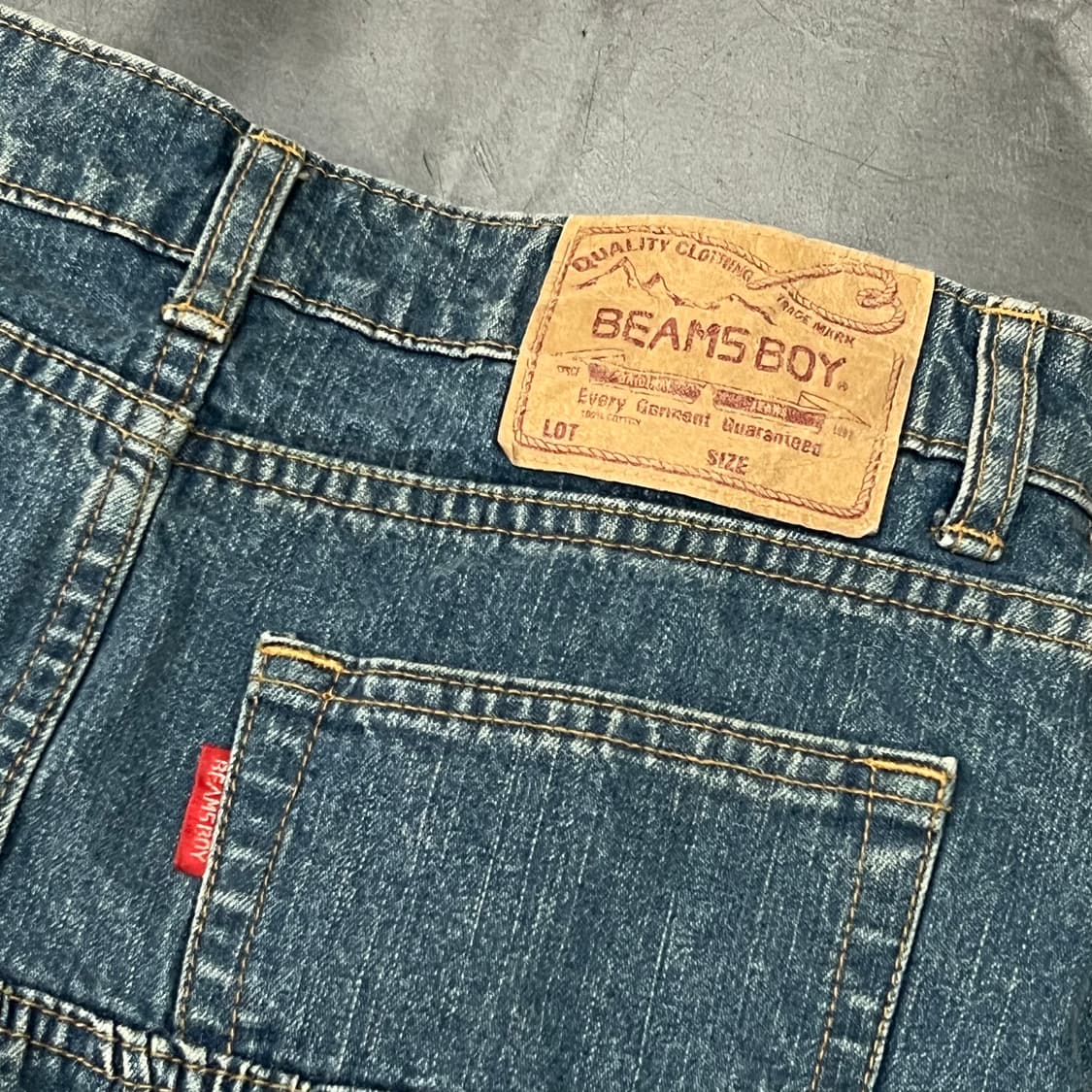  빔즈 보이 셔링 데님 스커트 y15979 상품이미지5