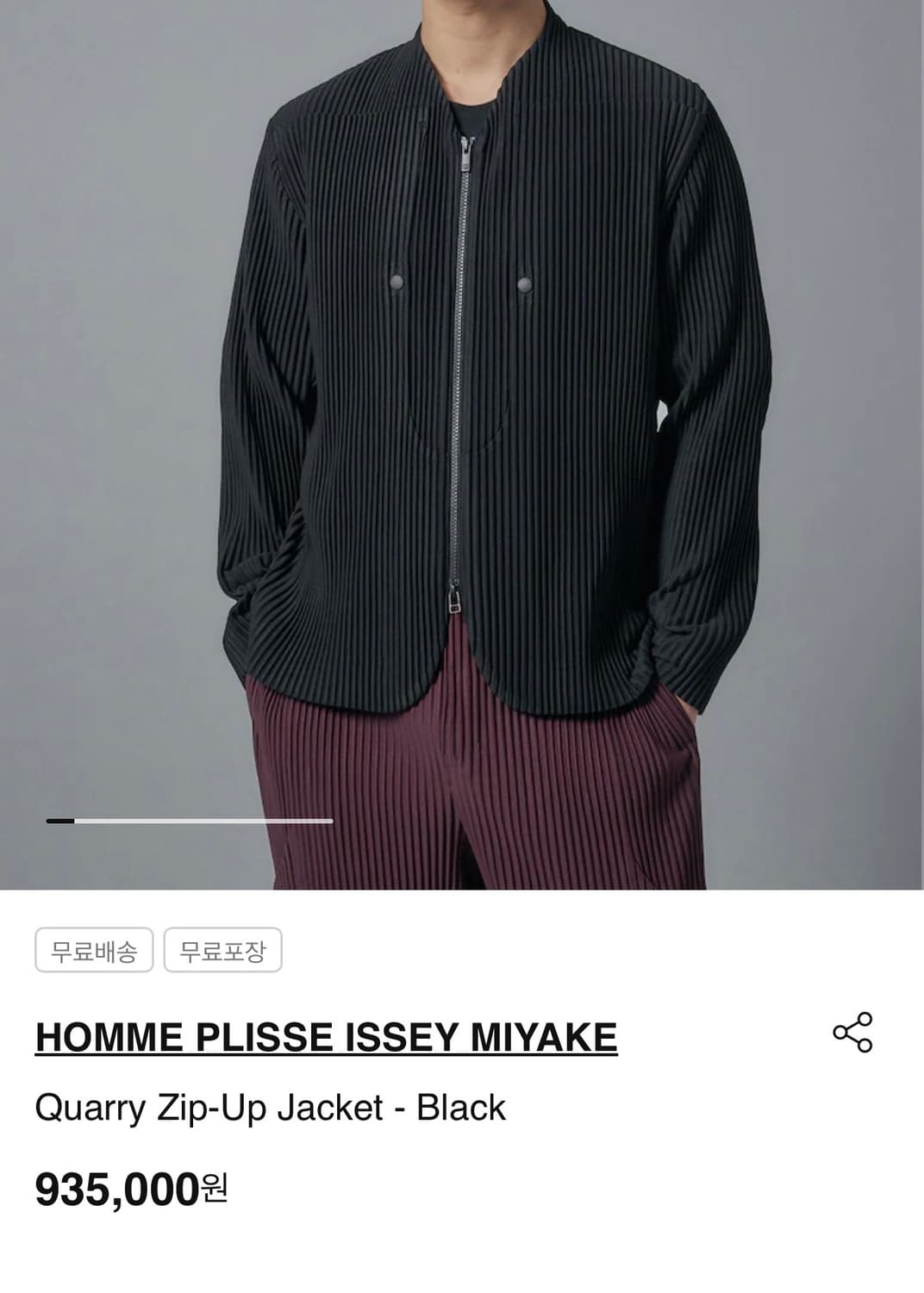 ISSEY MIYAKE 이세이미야케 HOMME 옴므플리세 블루종  상품이미지6