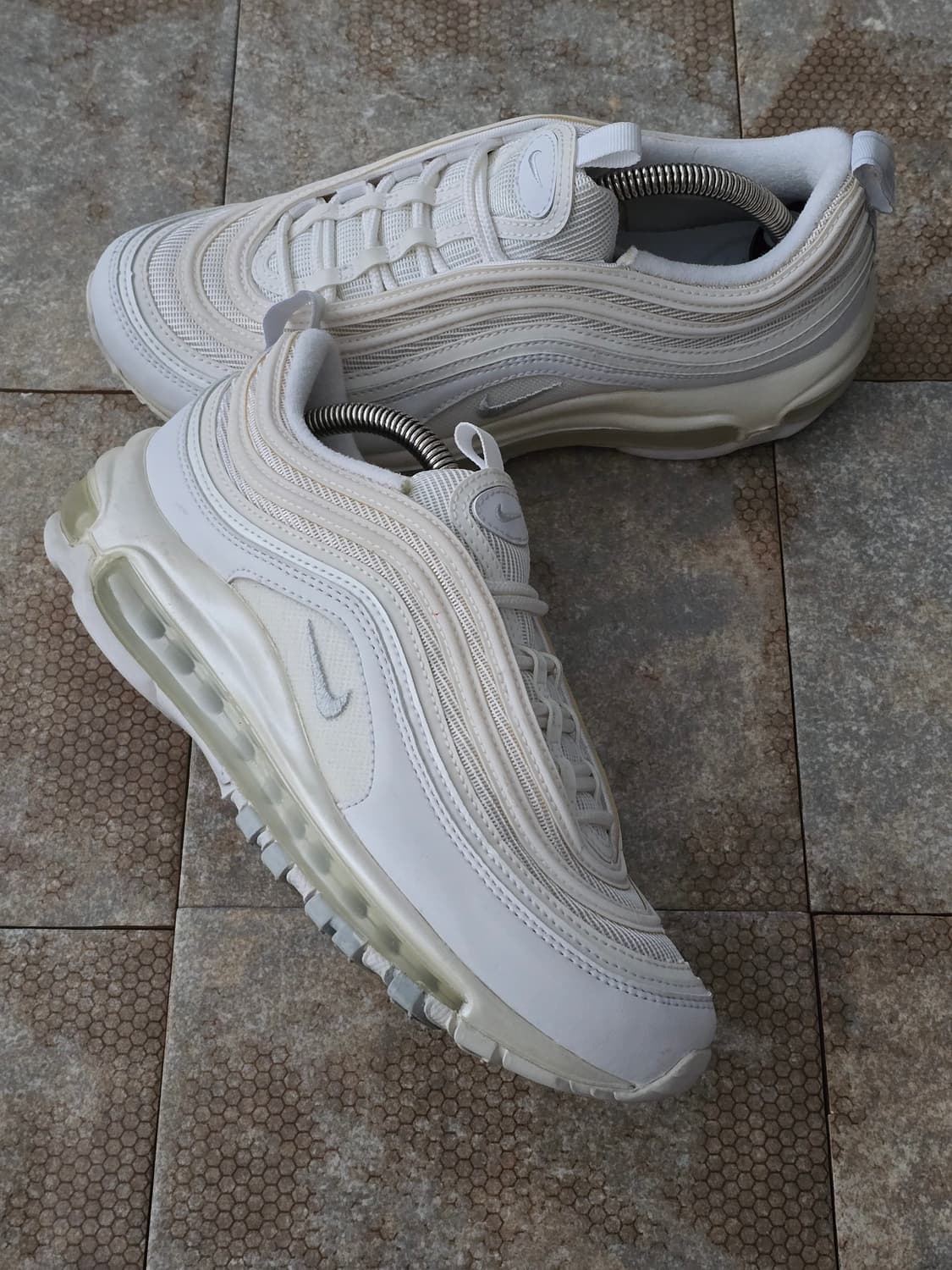 (250)나이키 에어맥스 97 트리플 화이트 상품이미지7