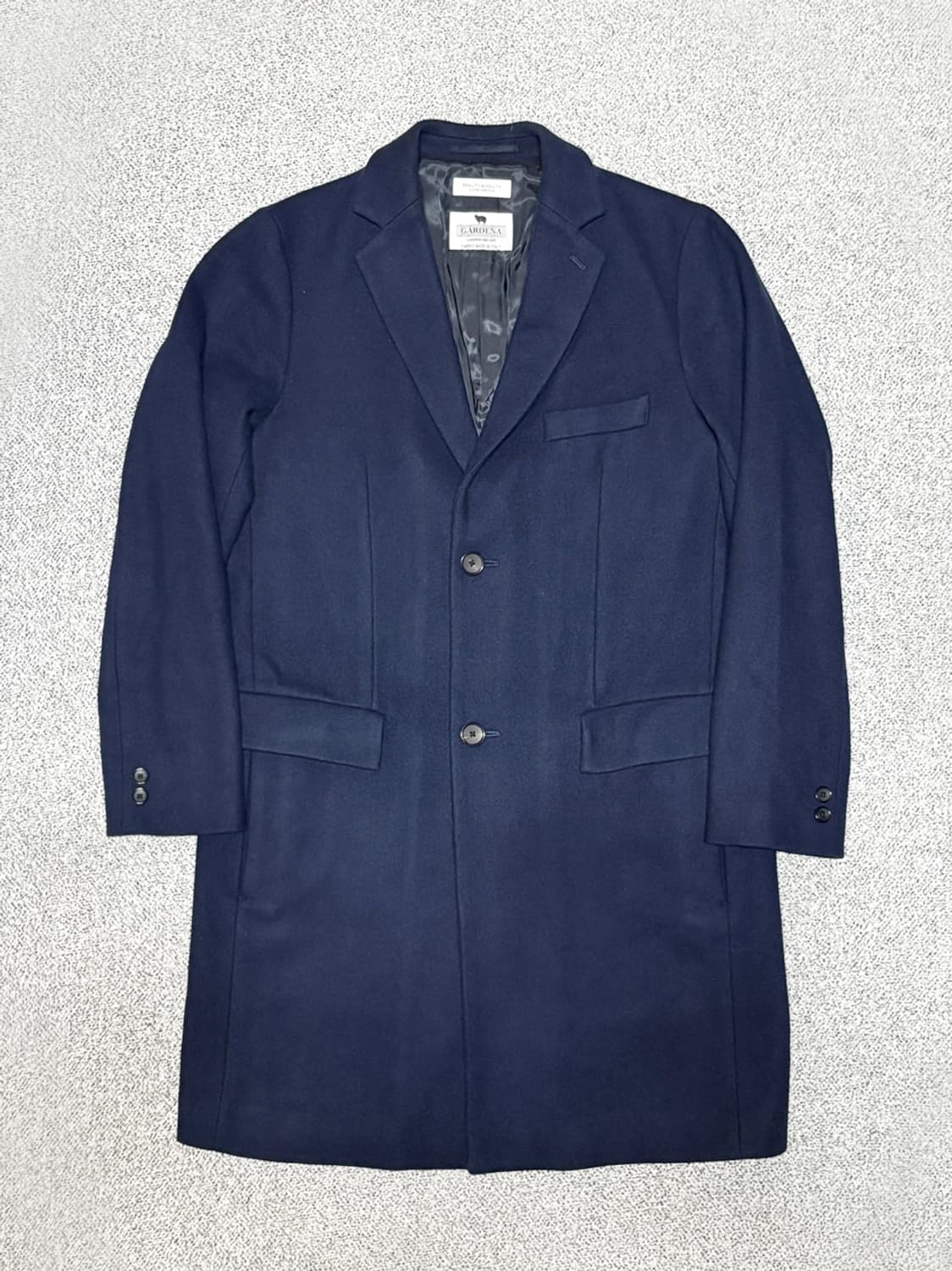 뷰티 앤 유스 이태리 GARDENA 울 네이비 싱글 코트 상품이미지1