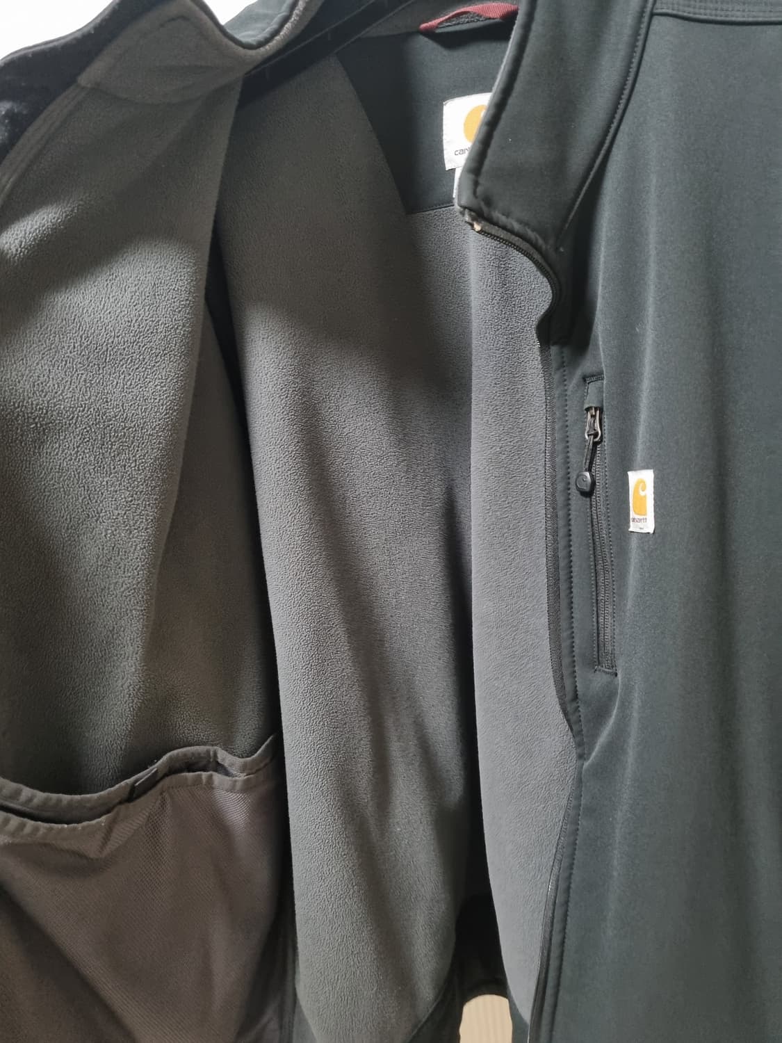 칼하트 크로울리 소프트쉘 레인 자켓 차콜 XXL 상품이미지5