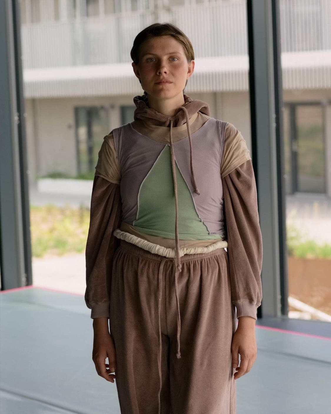 [S,M,L]베이스레인지 Phy 슬리브리스 탑/벌비 퍼플 상품이미지5