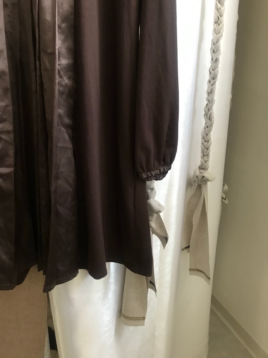 vintage frill brown one-piece 상품이미지9