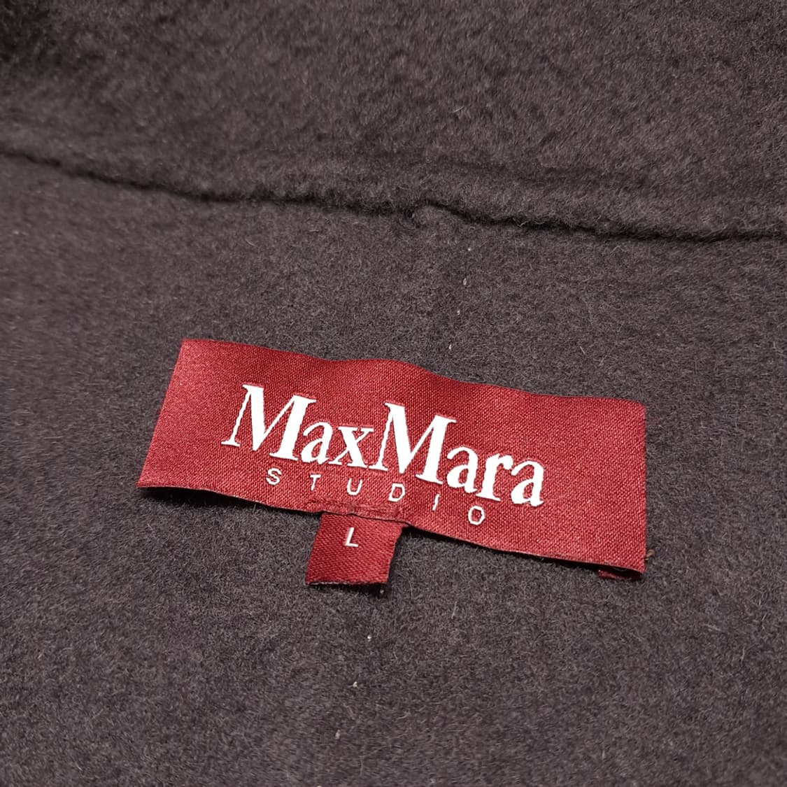 CL226 L 막스마라스튜디오 울캐시미어 브라운 코트 상품이미지4