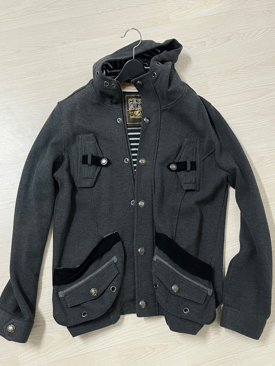 Ceronlas 일본 빈티지 아일렛 후드 집업 자켓M 상품이미지1