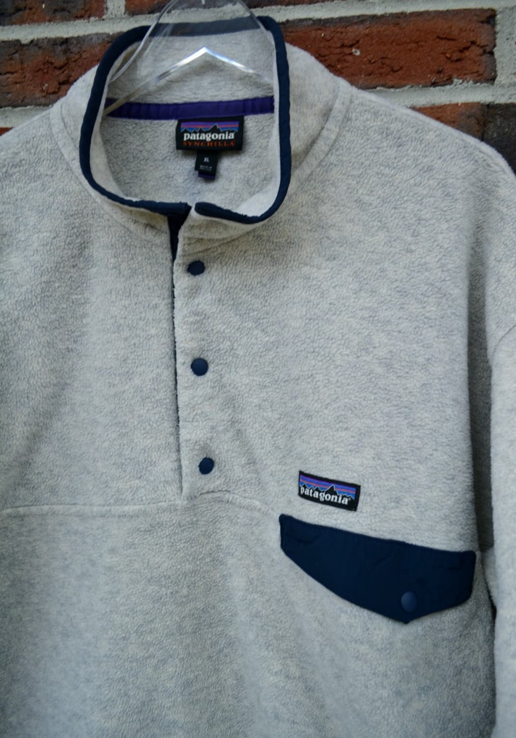 10s 파타고니아 신칠라 스냅-T 그레이/네이비 상품이미지2