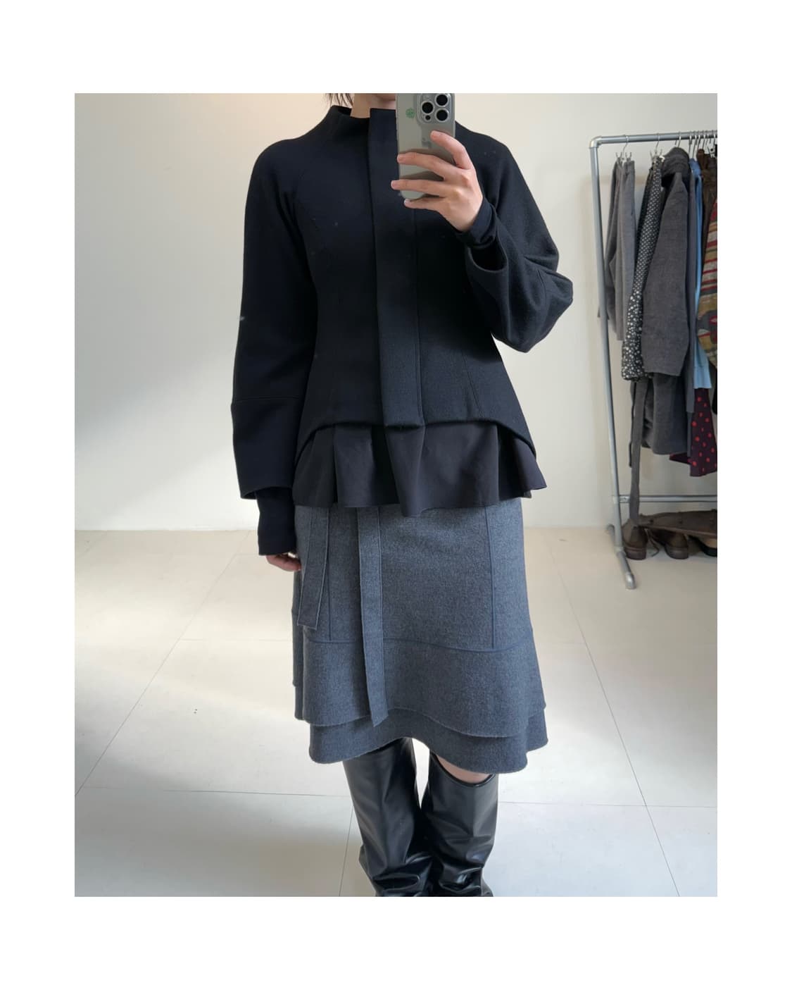 Hiroko koshino 울 자켓 상품이미지3