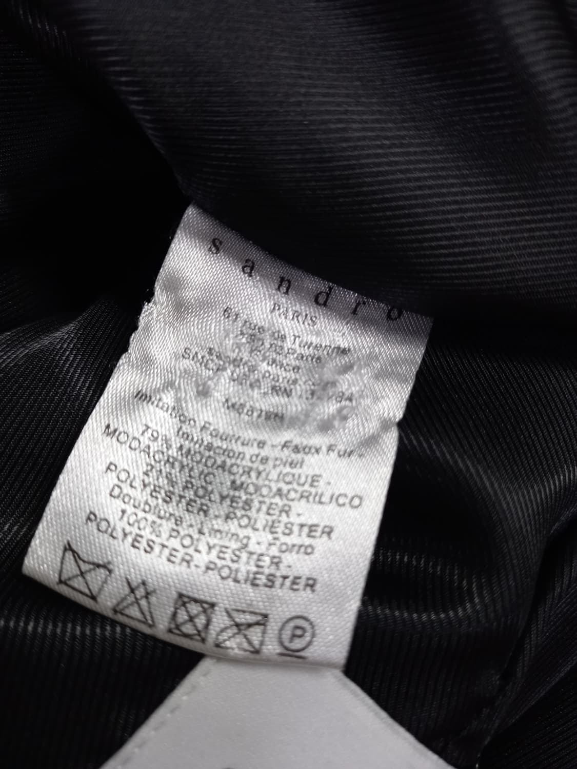 산드로 테디베어 부클 비숑 롱 코트 55 상품이미지10